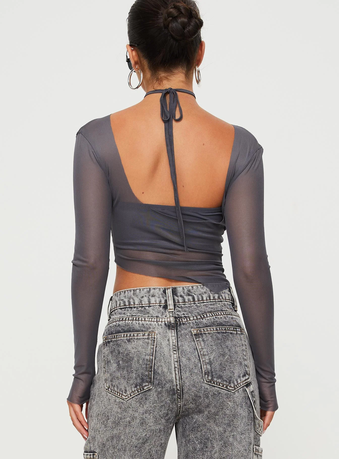 Marier Long Sleeve Top Slate