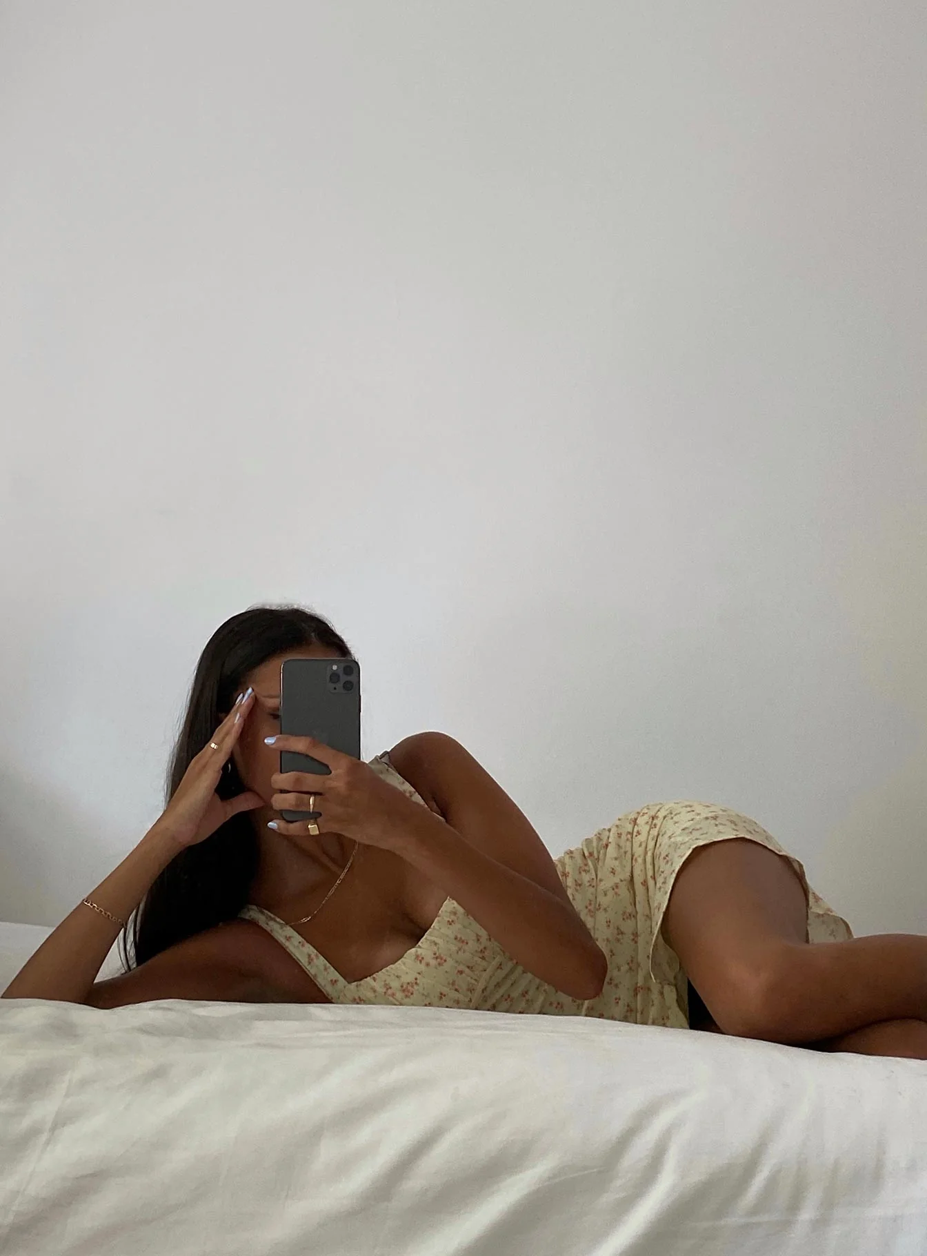 Freya Mini Dress Yellow Floral