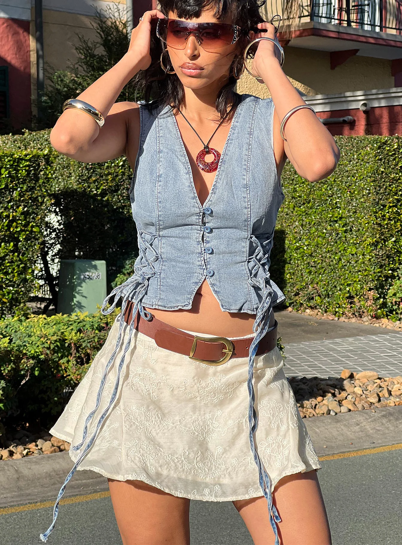 Perilla Mini Skirt Cream