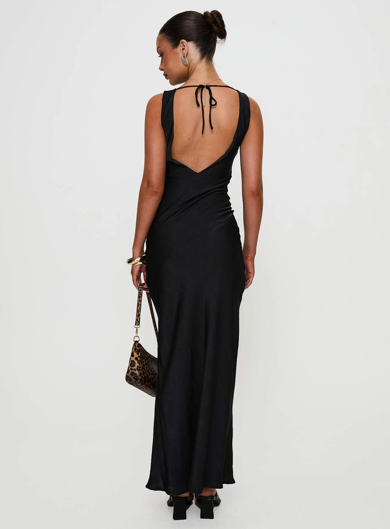 Make Memories Cowl Neck Maxi Dress Black