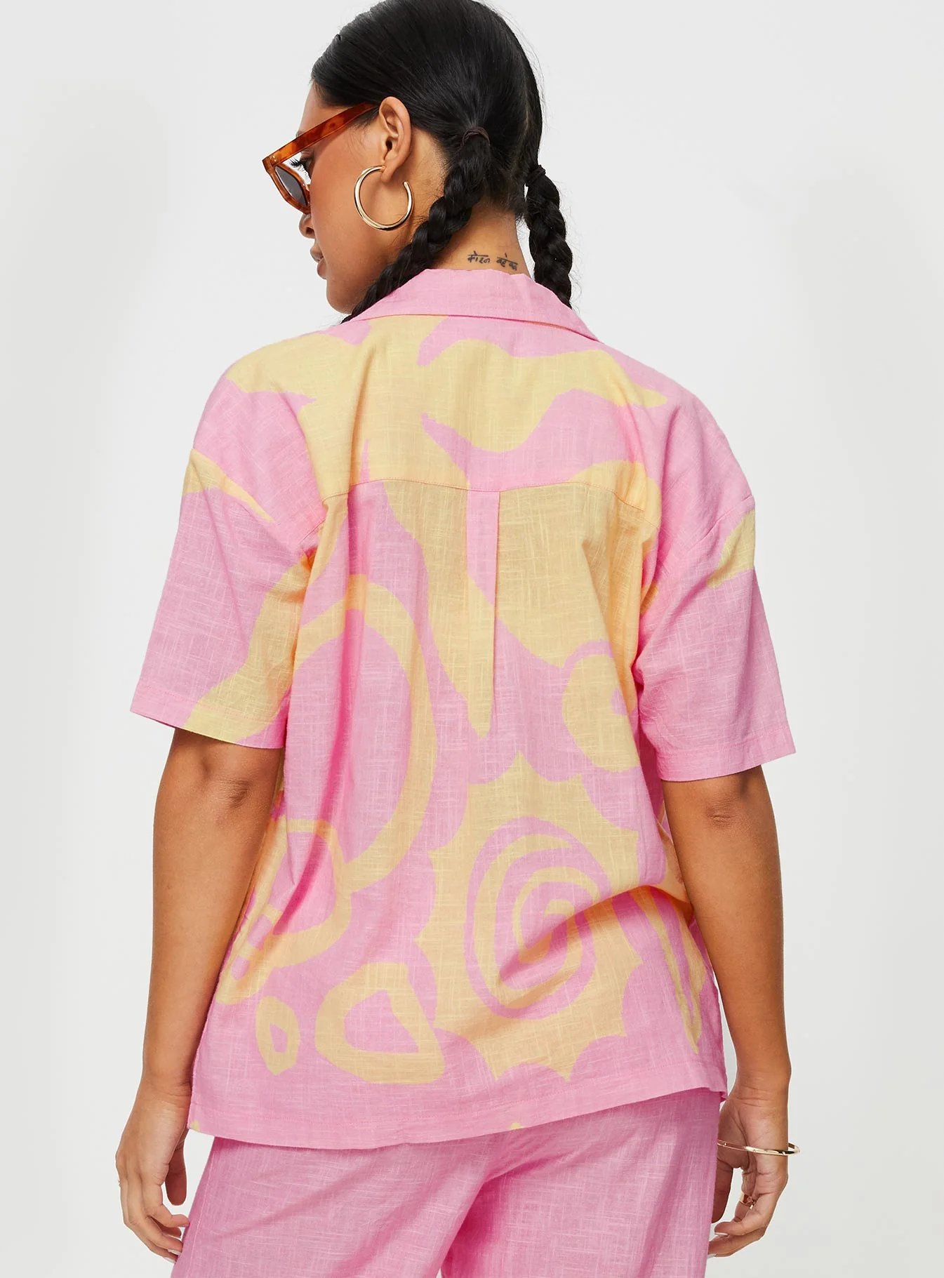 Sollene Top Pink / Yellow