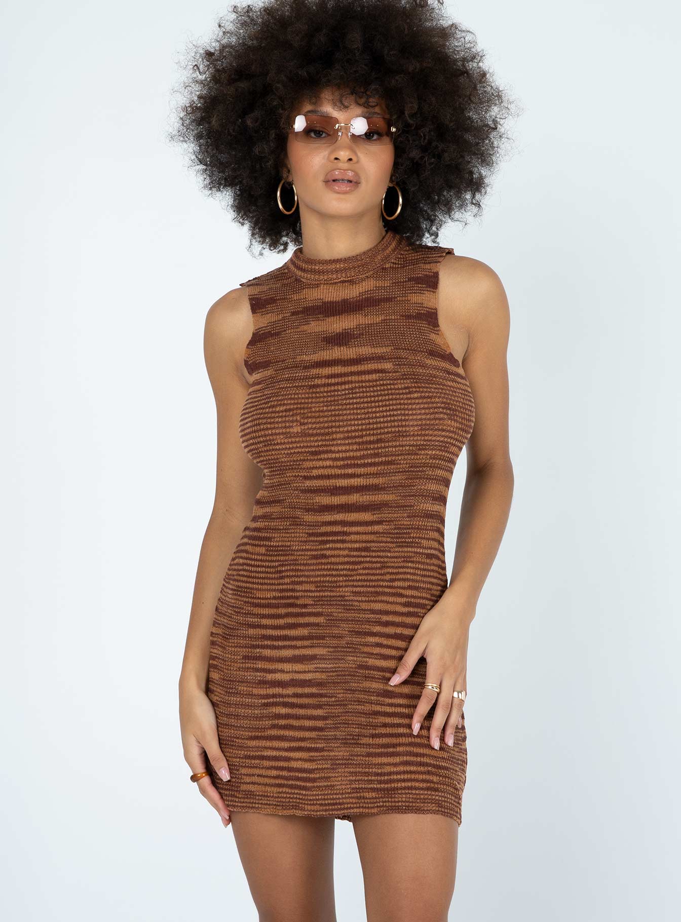 Maceo Mini Dress Brown