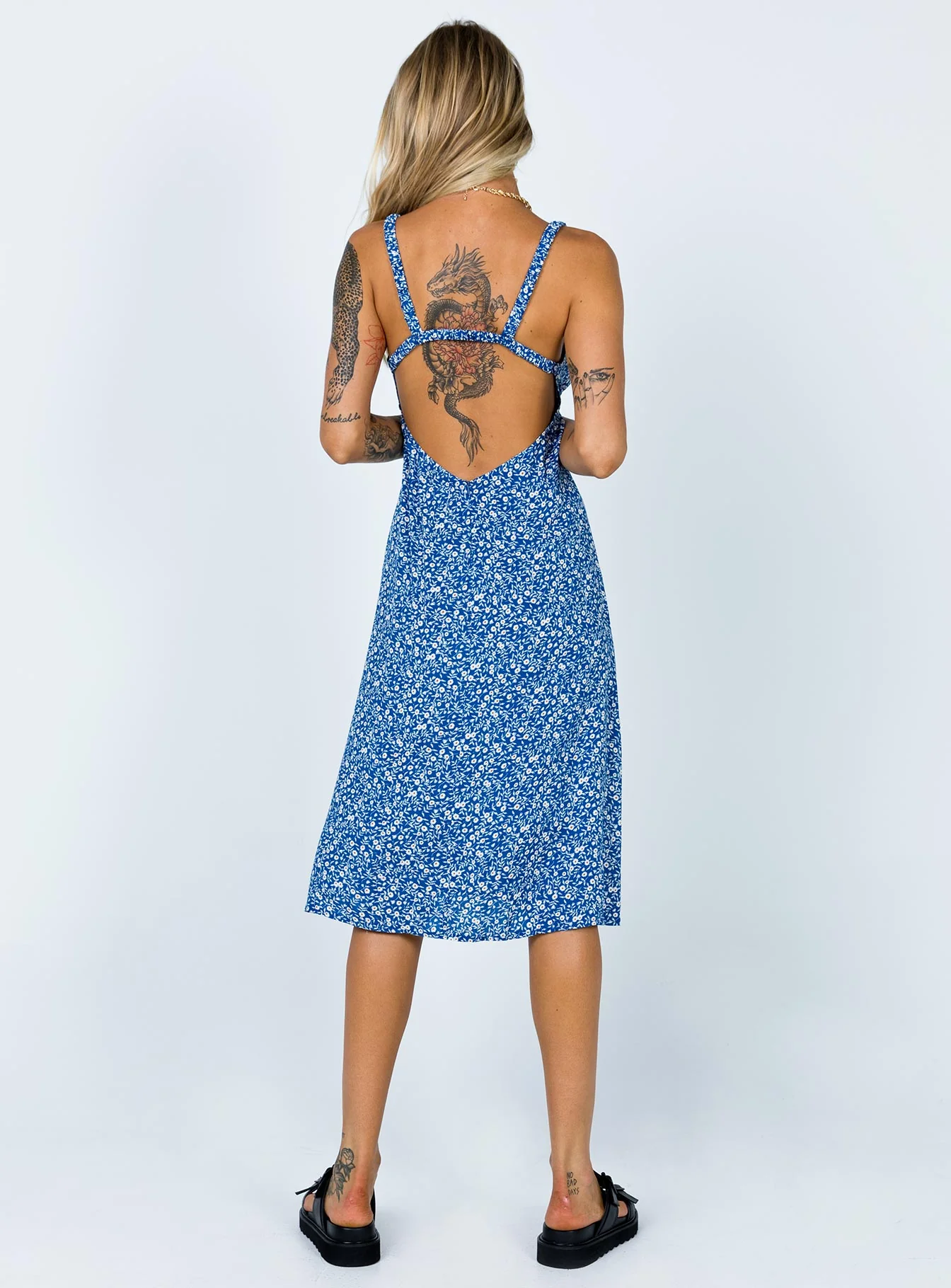 Georgia Midi Dress Navy