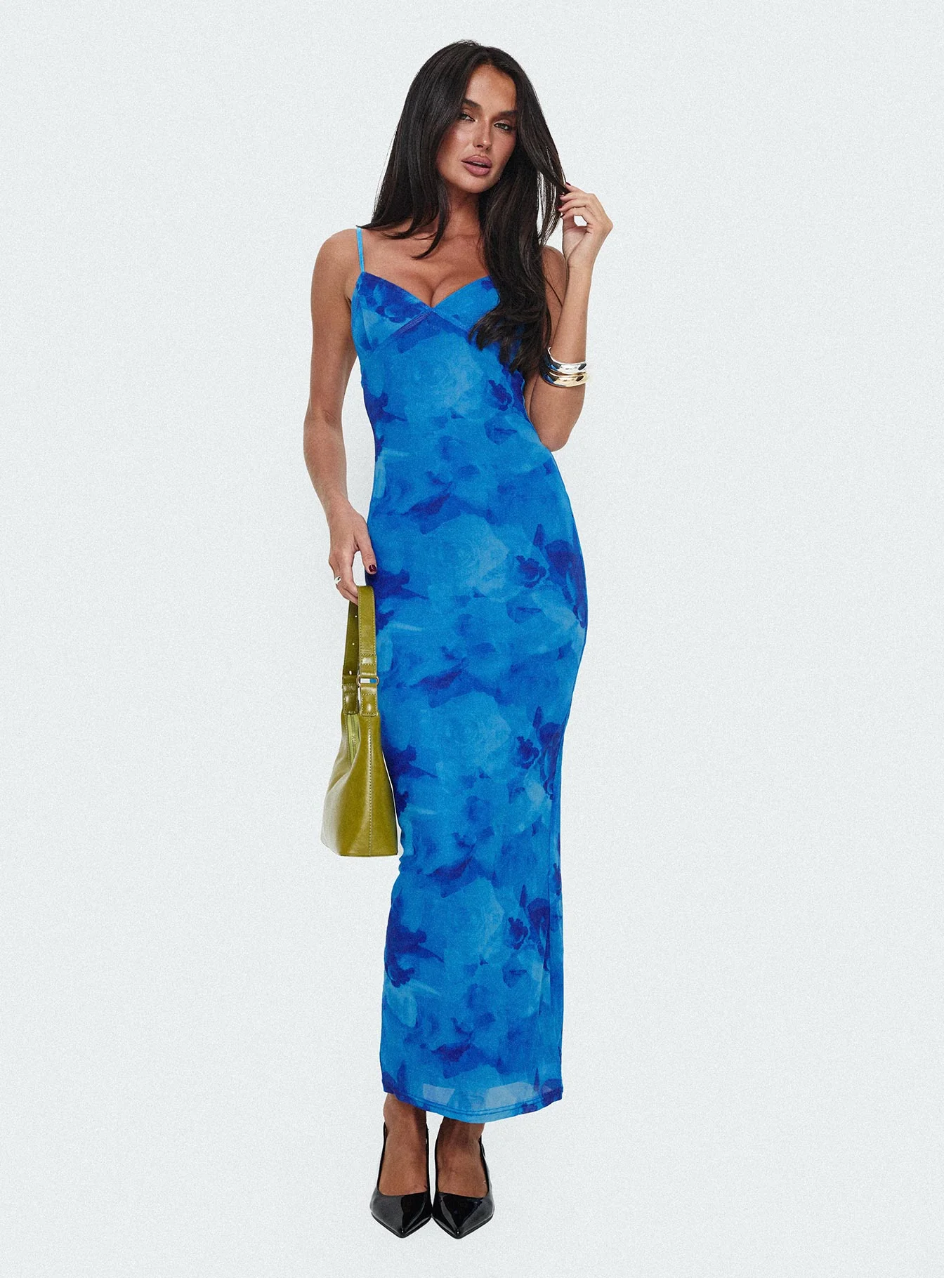 Hathaway Maxi Dress Blue Floral