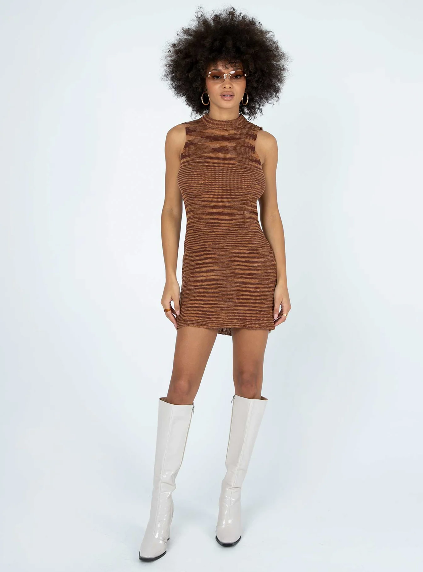 Maceo Mini Dress Brown