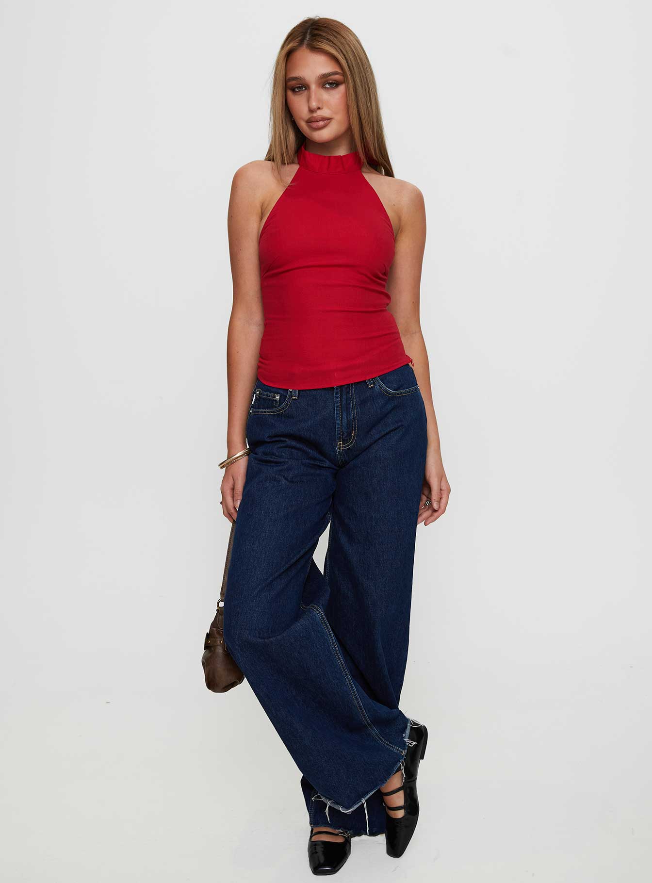 Merril Halter Top Red