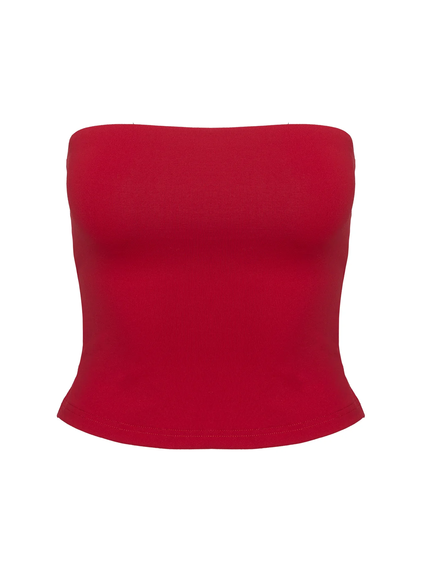 Aurorah Strapless Top Red