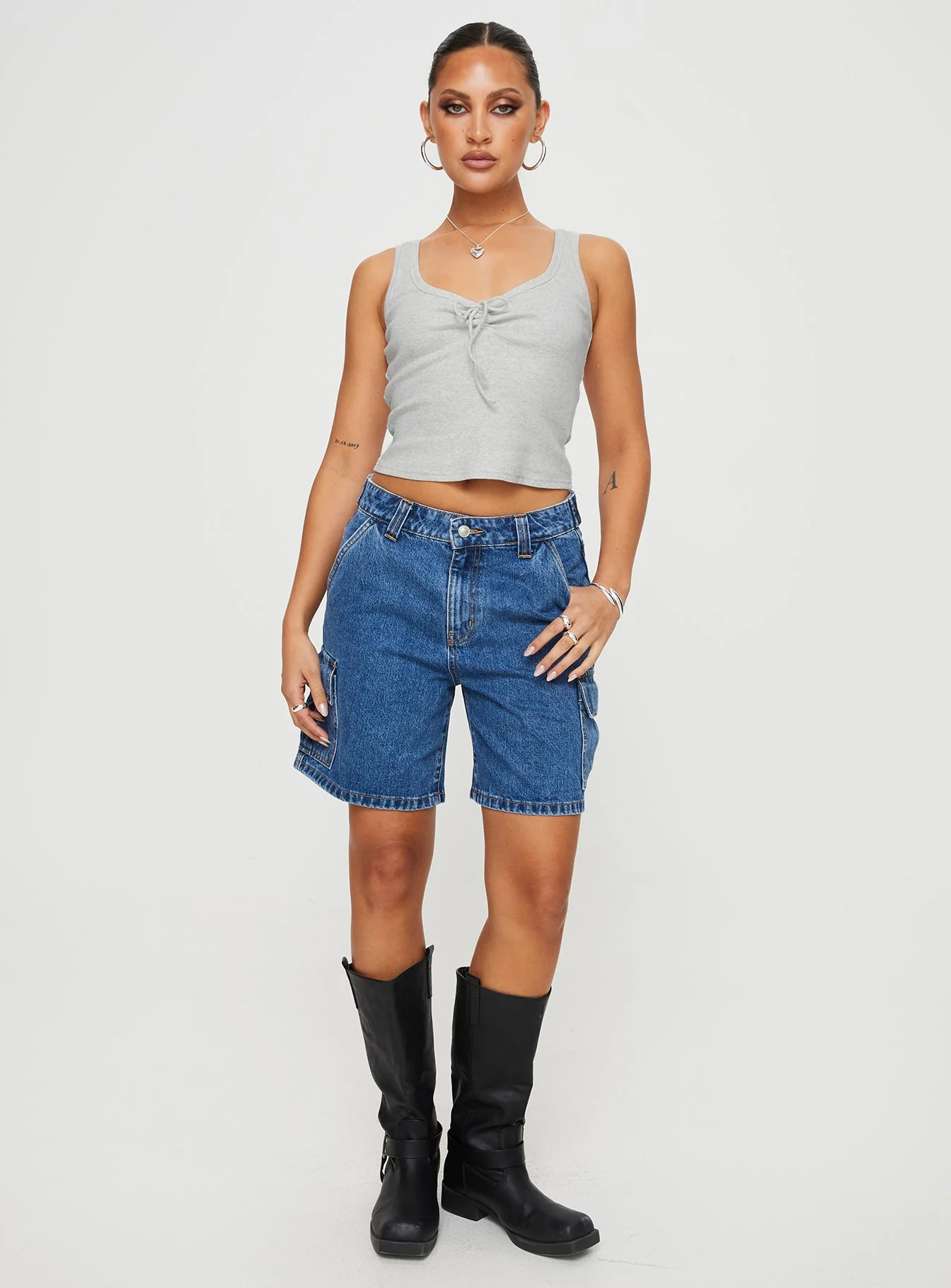 Sixteen Tank Top Grey