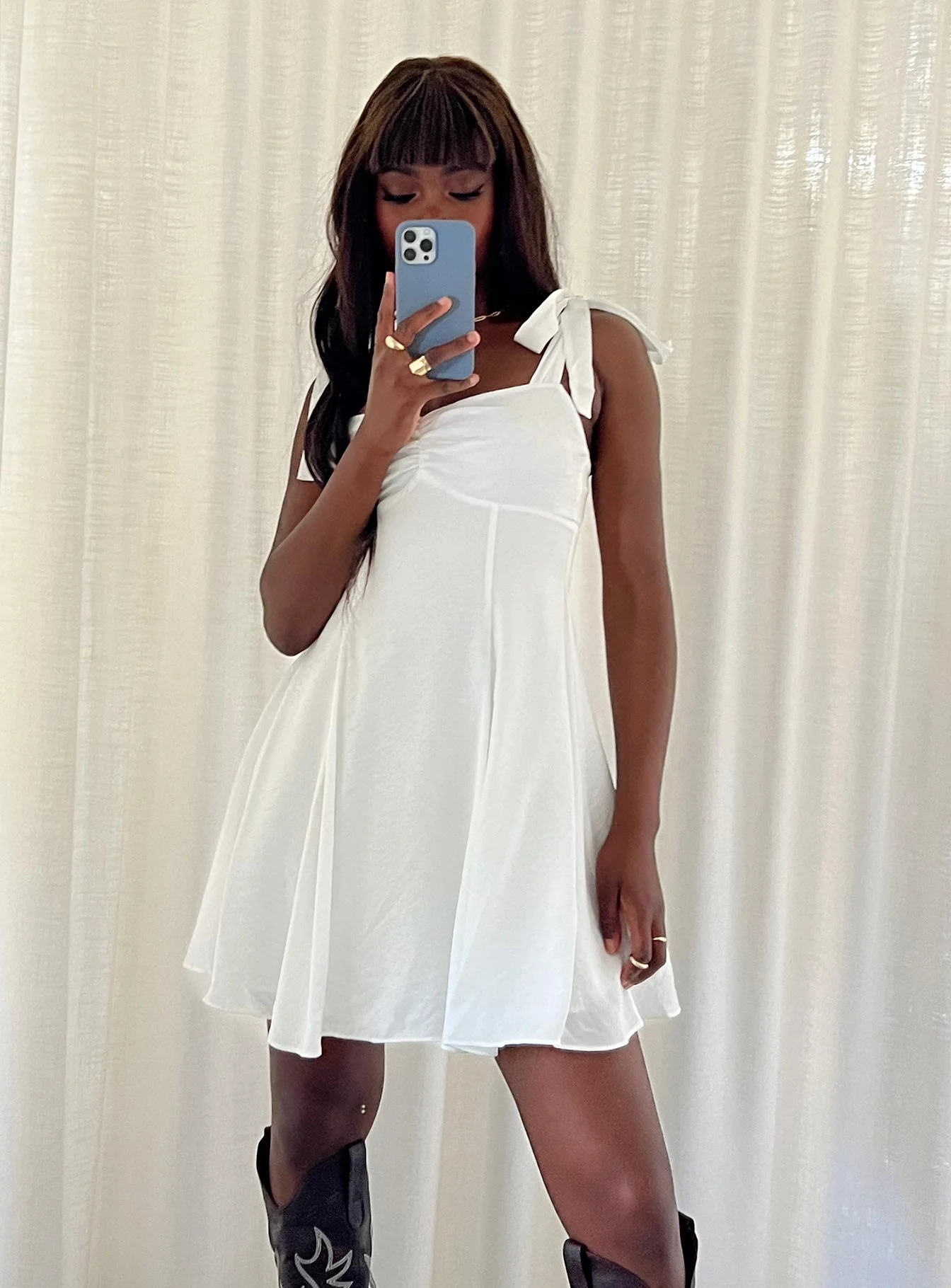 Kinley Mini Dress White
