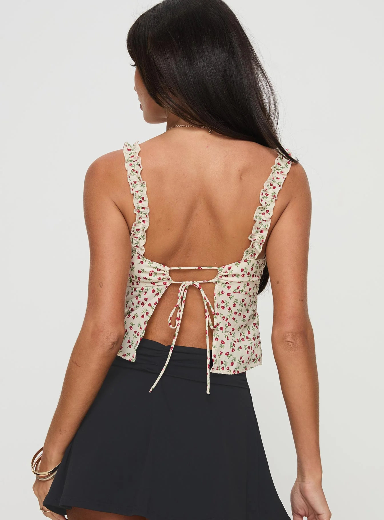 Poppyseed Top Yellow / Floral