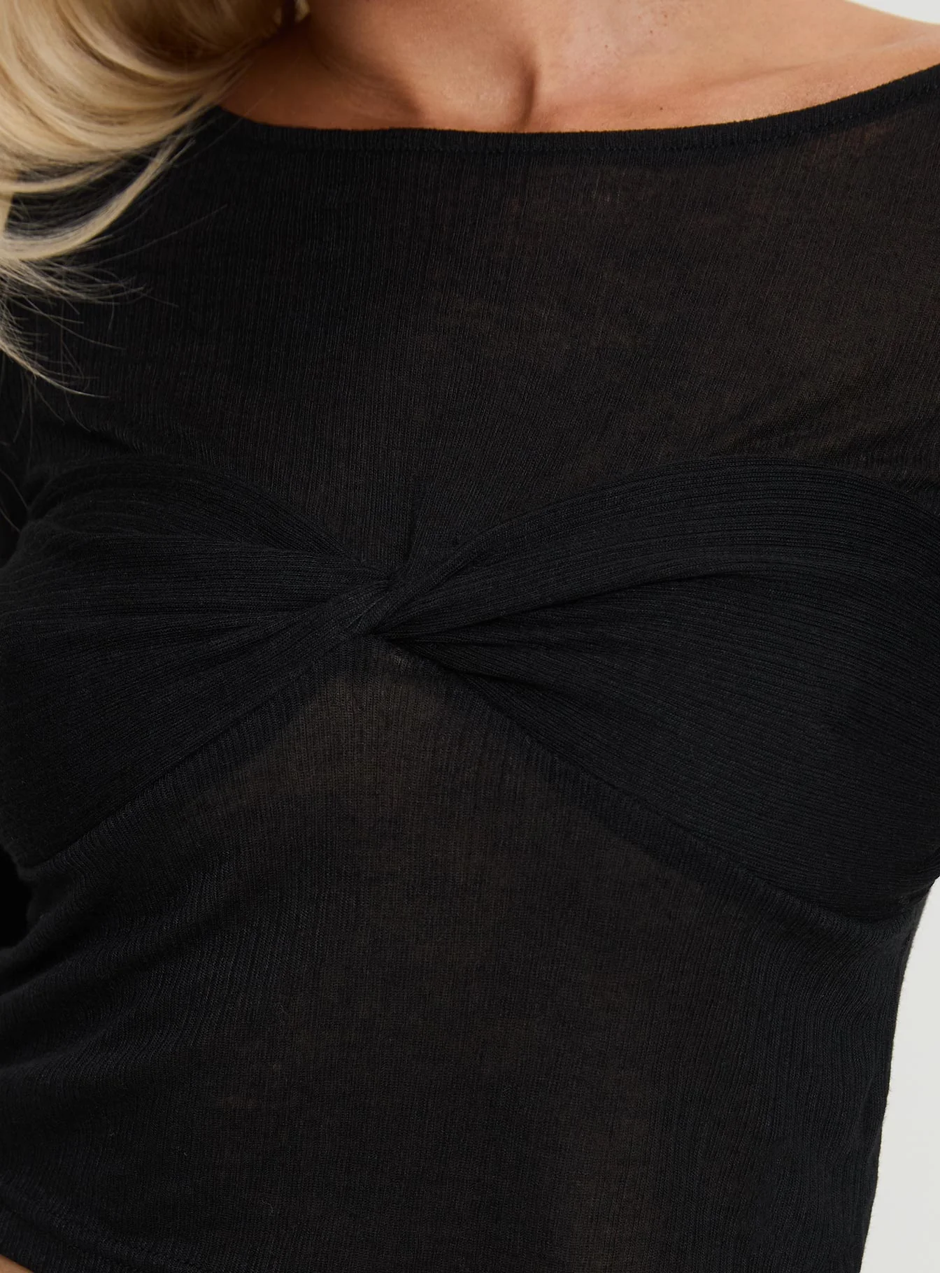 November Long Sleeve Top Black