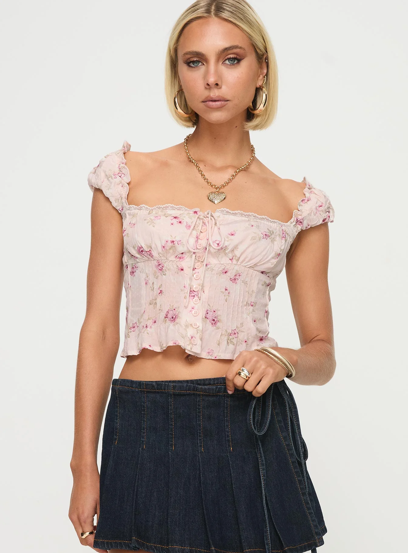 Rinza Top Pink Floral
