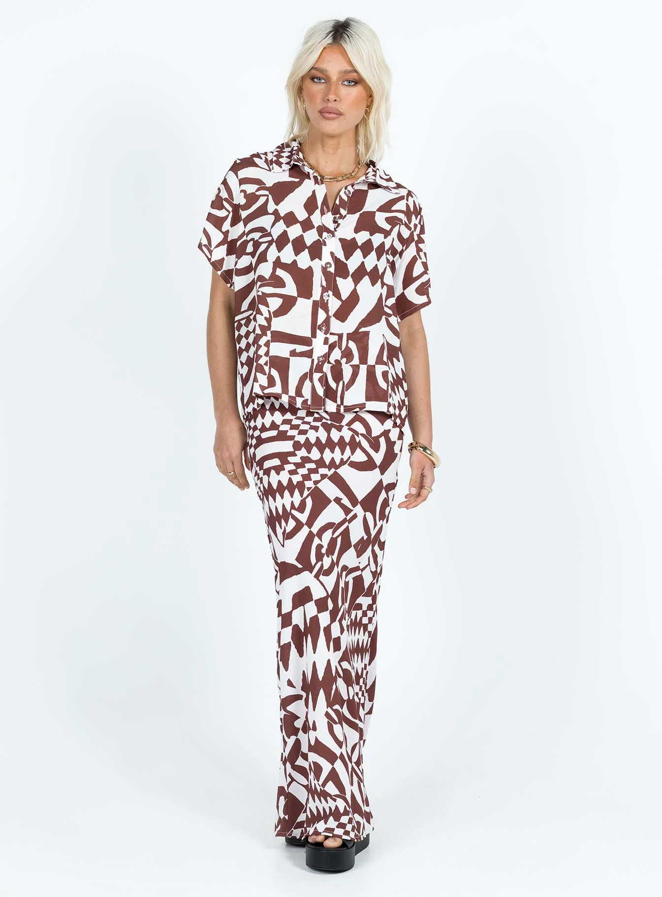 Bekka Set Brown / White