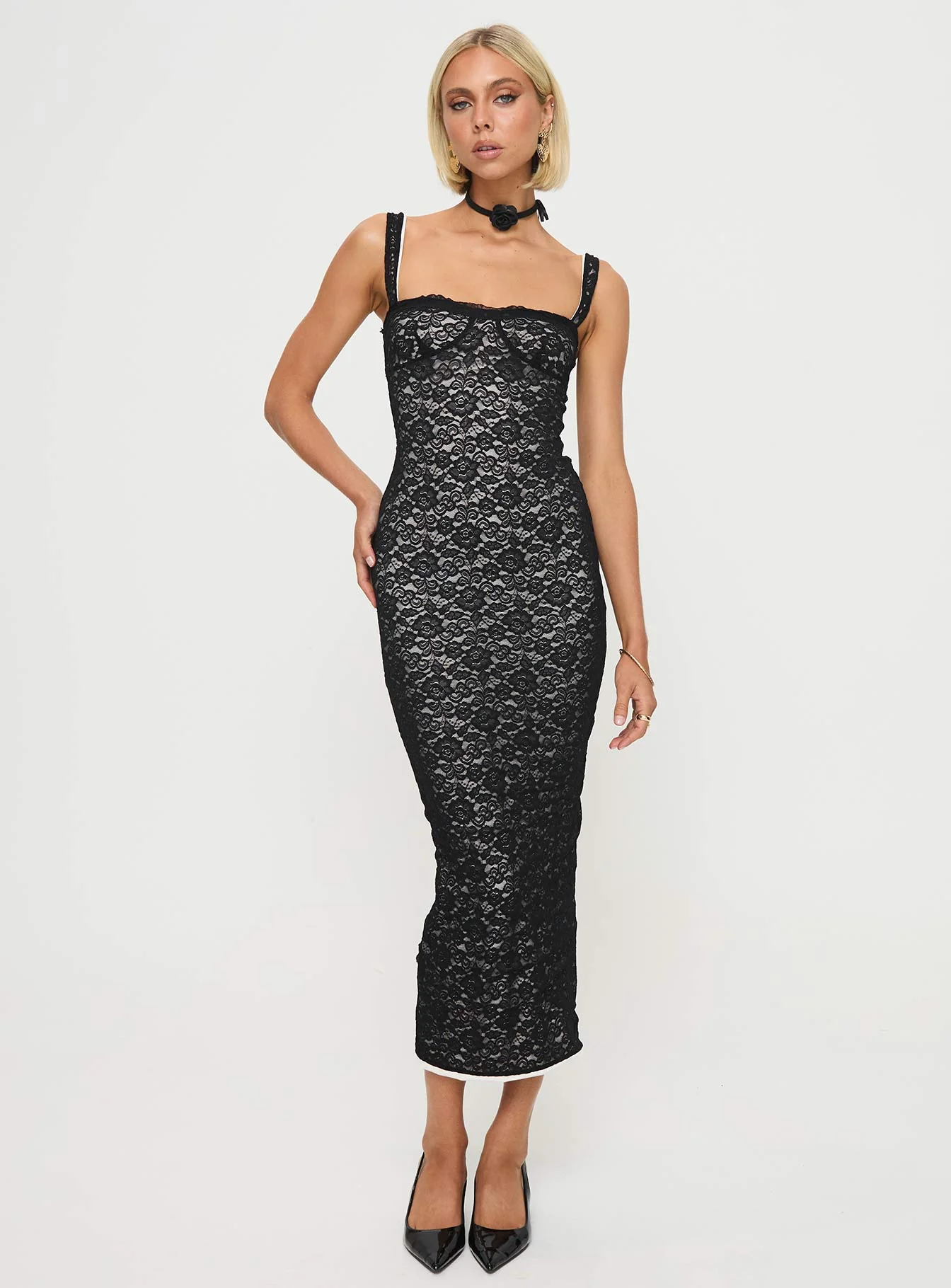 Fire Away Maxi Dress Black