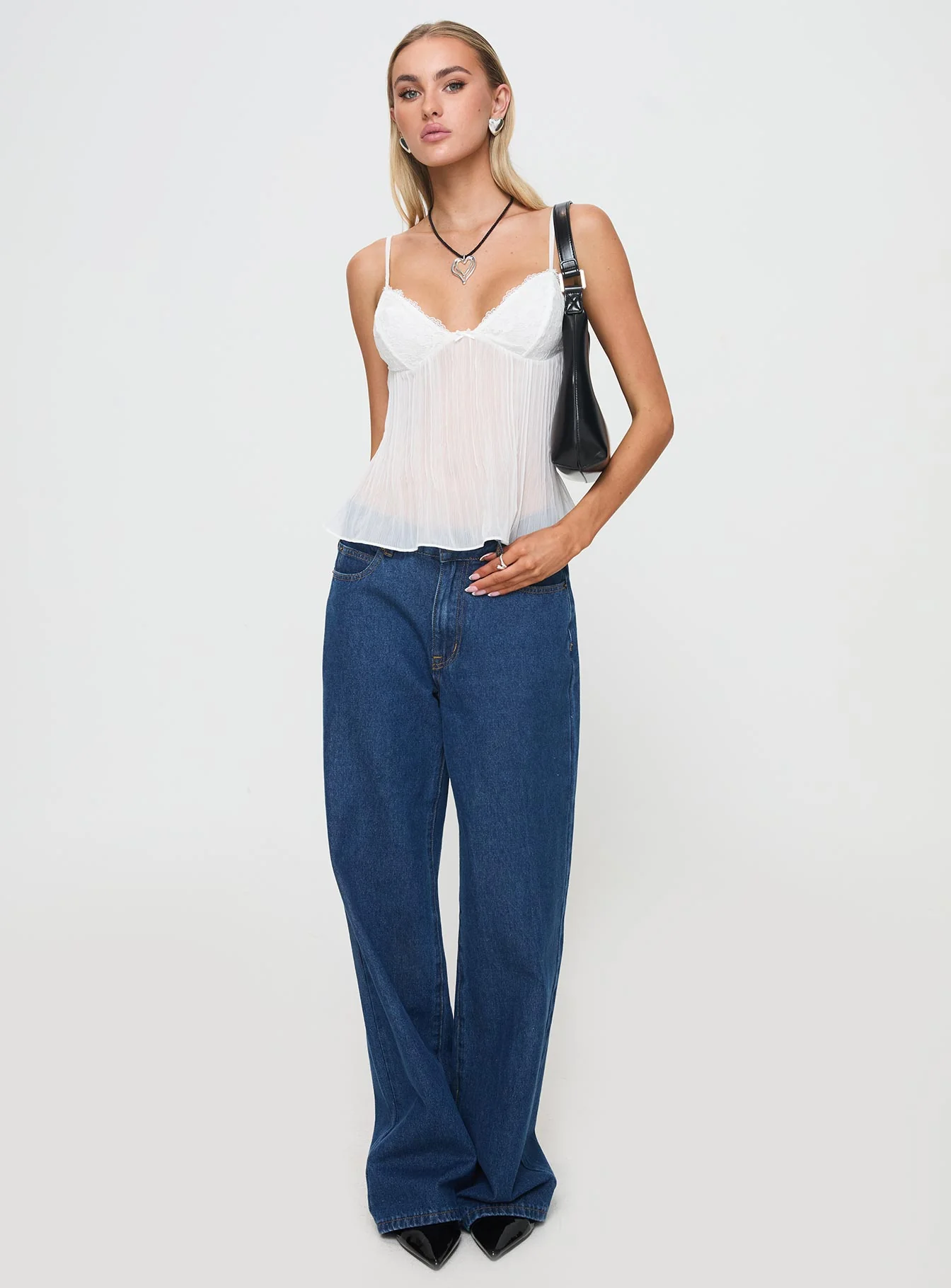 Zami Pleat Top White