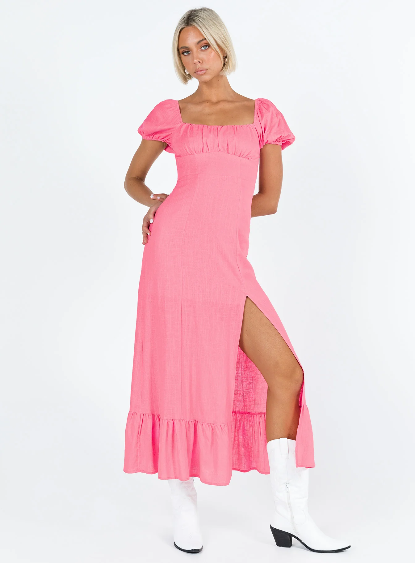 Zella Midi Dress Pink