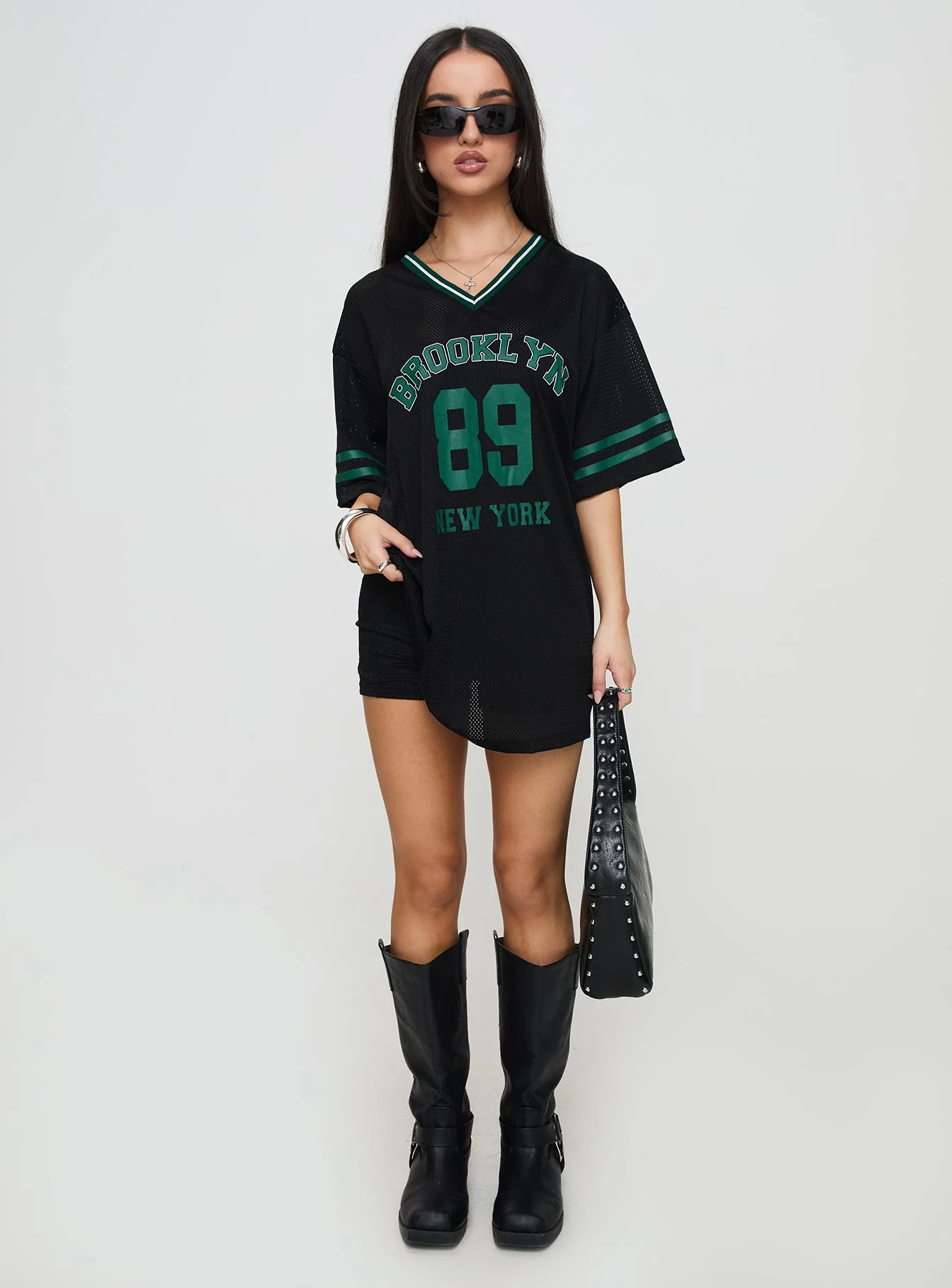 Michail Jersey Mini Dress Green