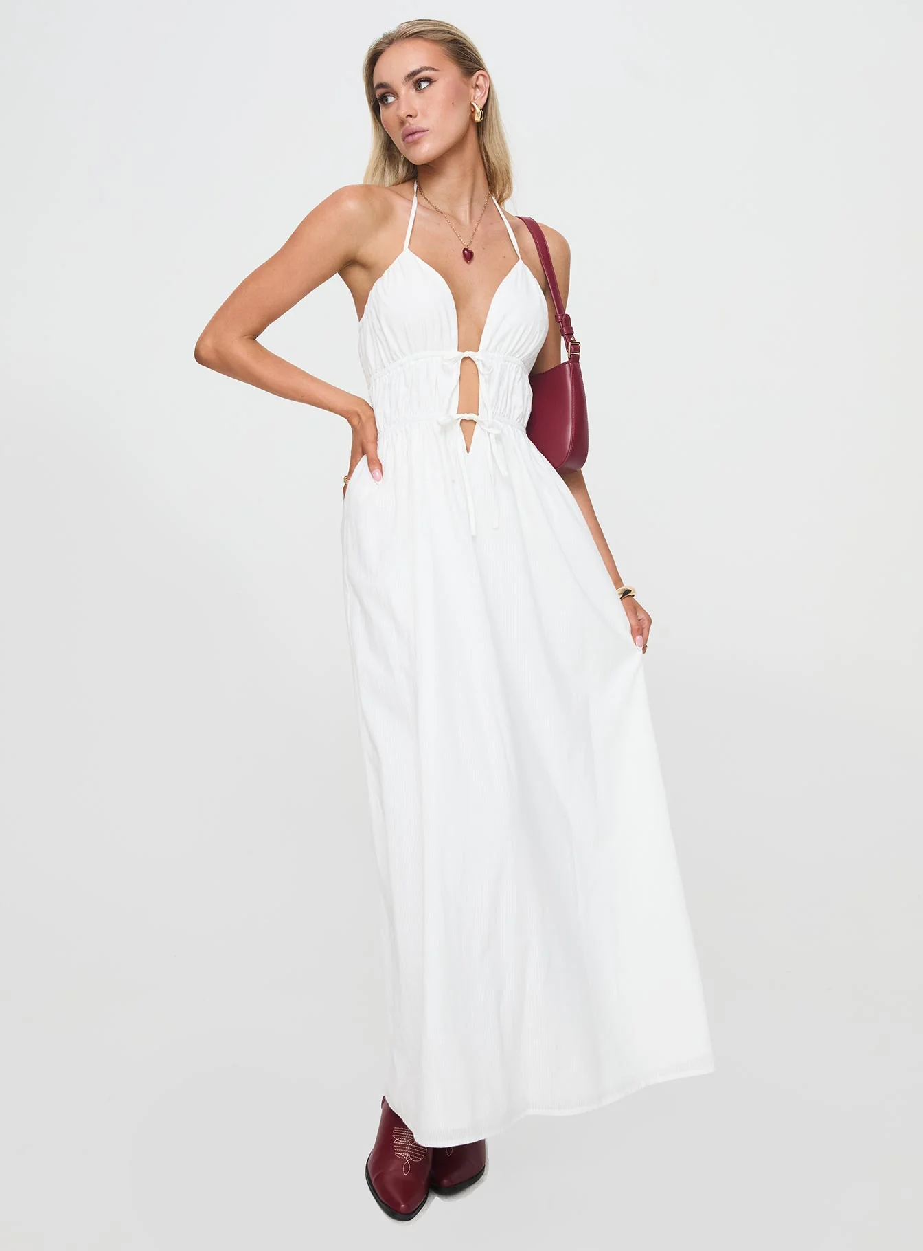 Dalston Maxi Dress White