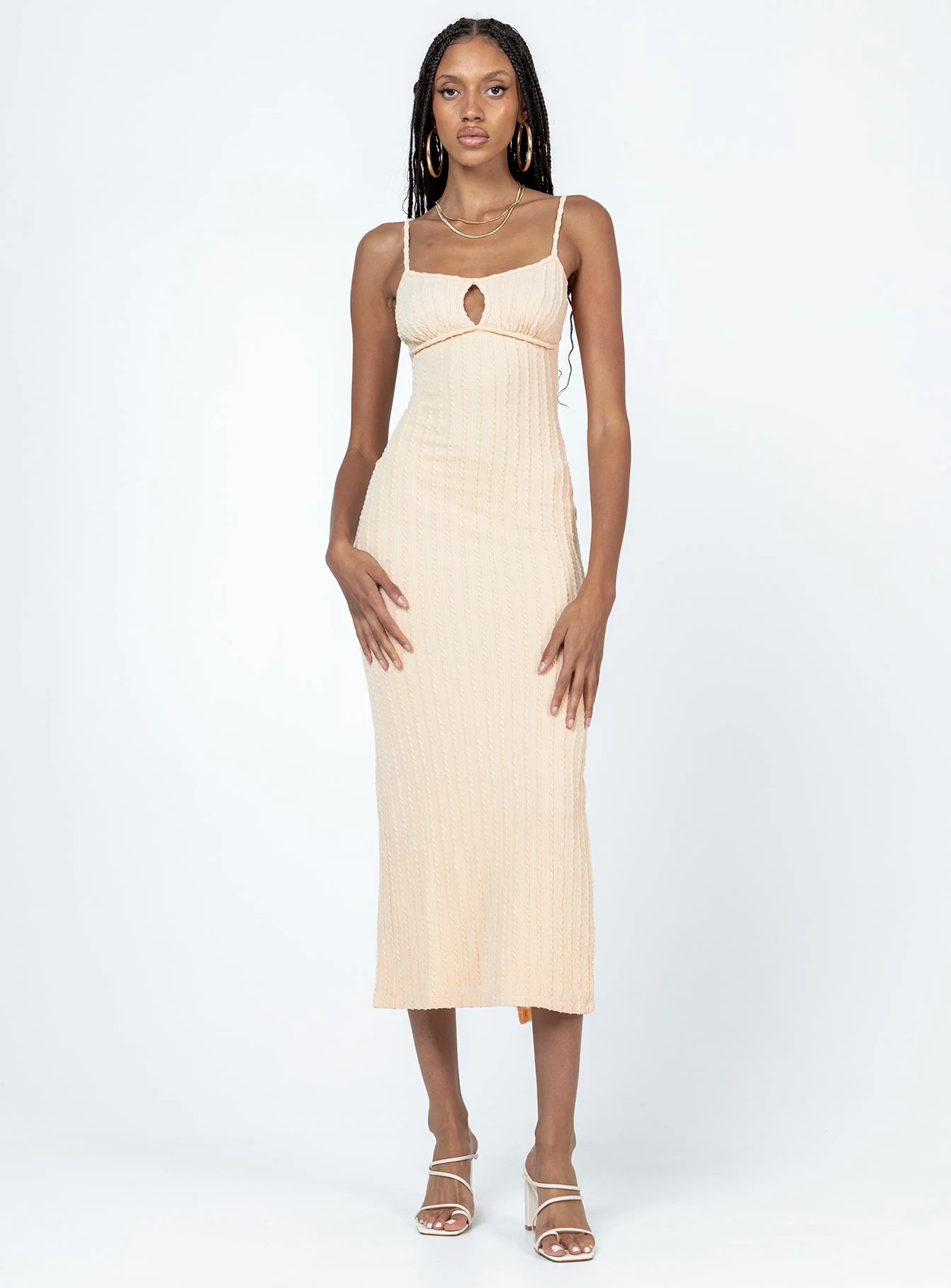 Maila Midi Dress Beige