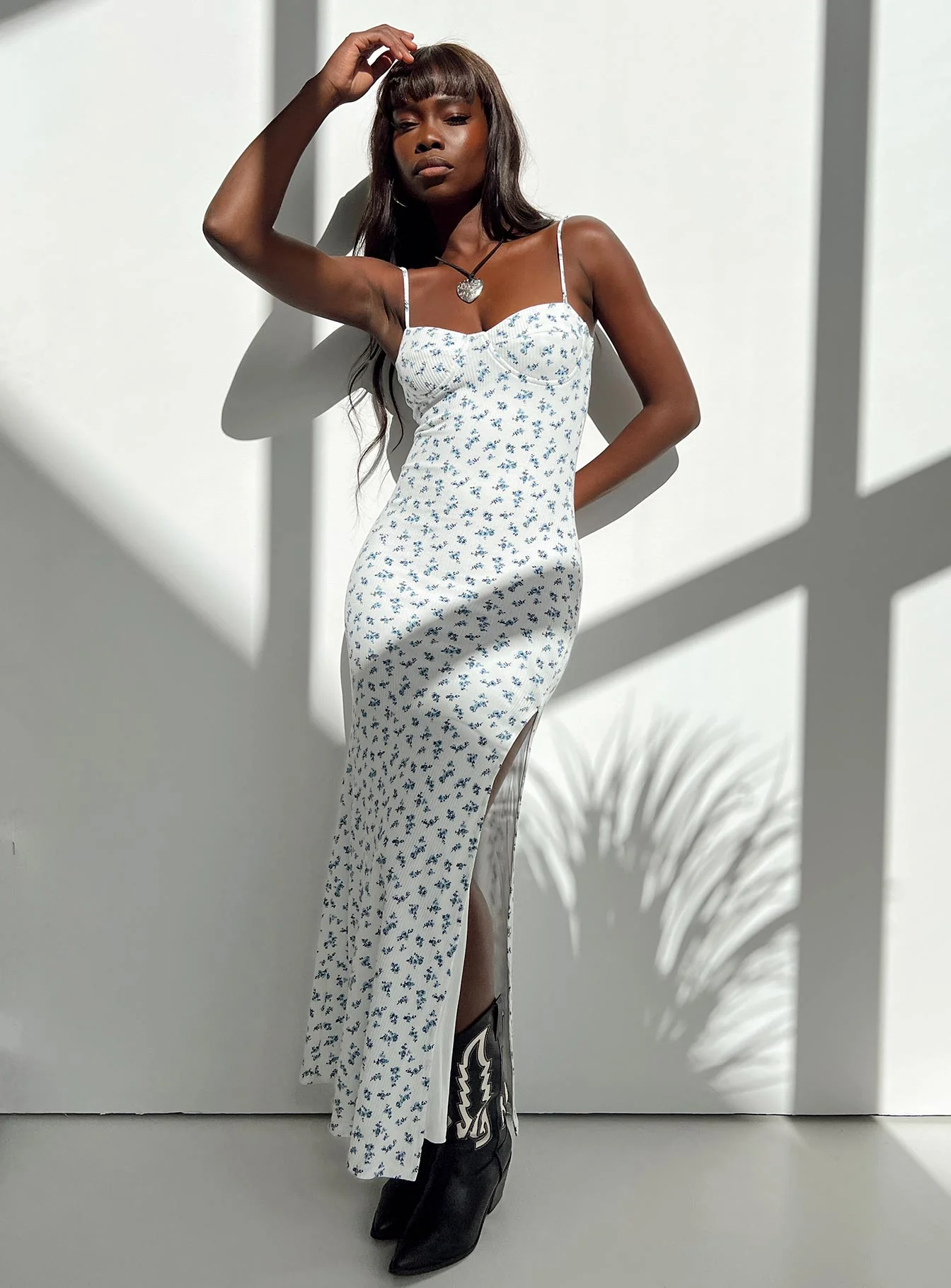 Belladonna Maxi Dress Blue Floral