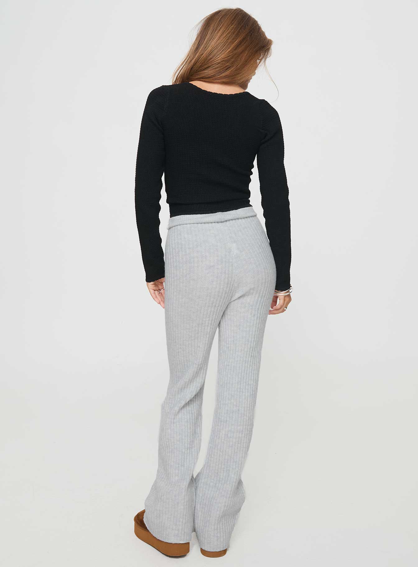 Templa Knit Pants Grey Marle