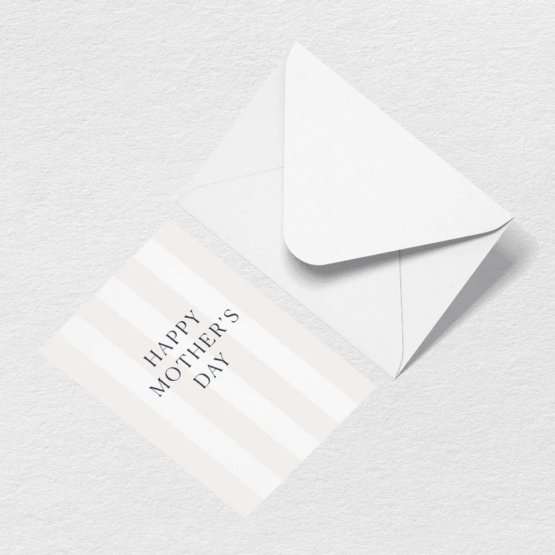 Mother's Day Stripes Greeting Card