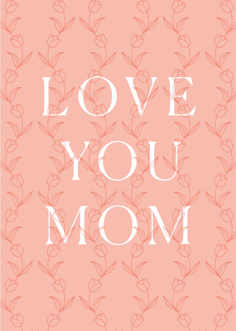 Love You Mom Greeting Card