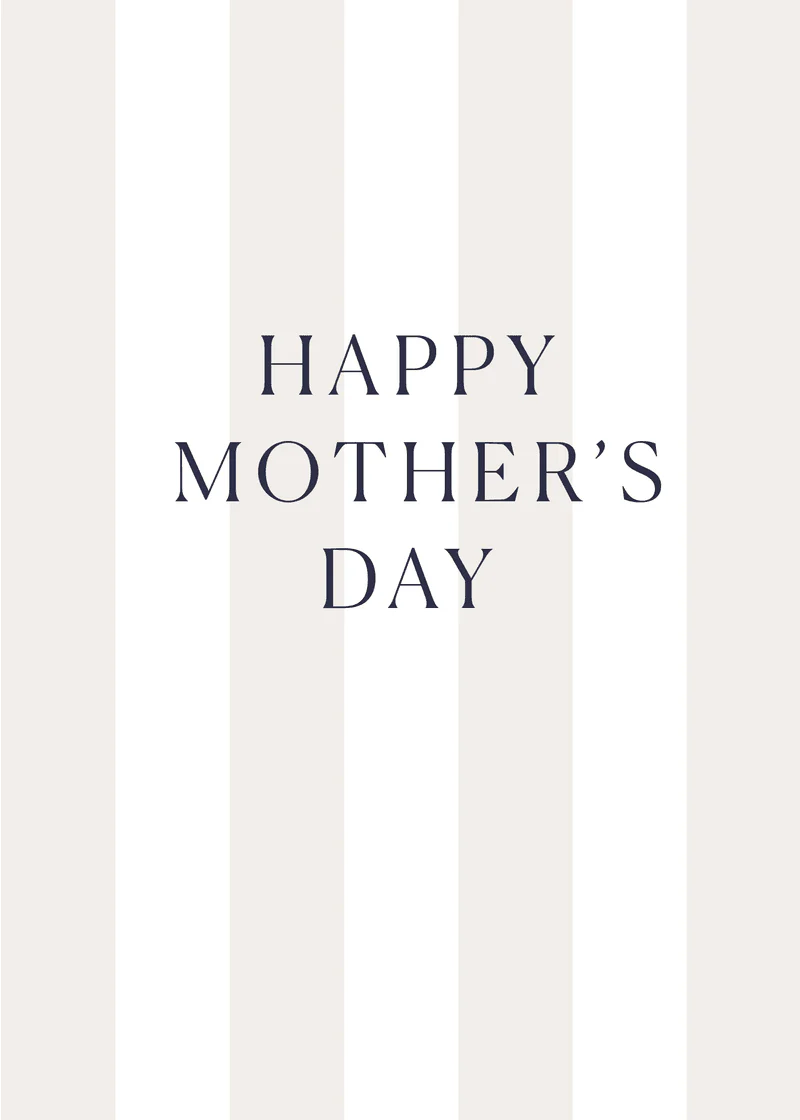 Mother's Day Stripes Greeting Card