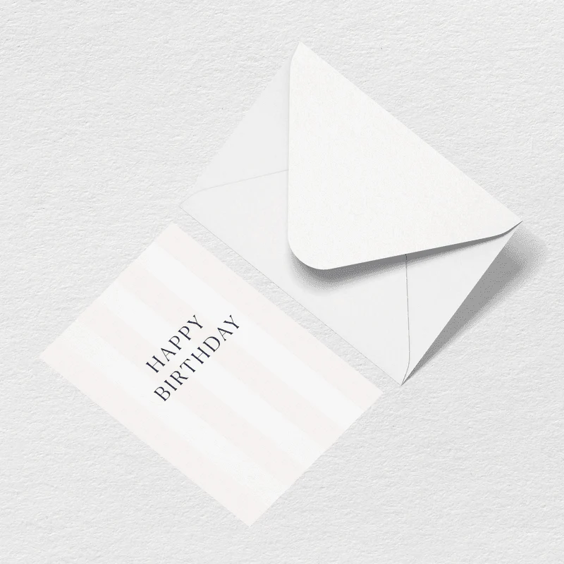 Happy Birthday Stripes Greeting Card