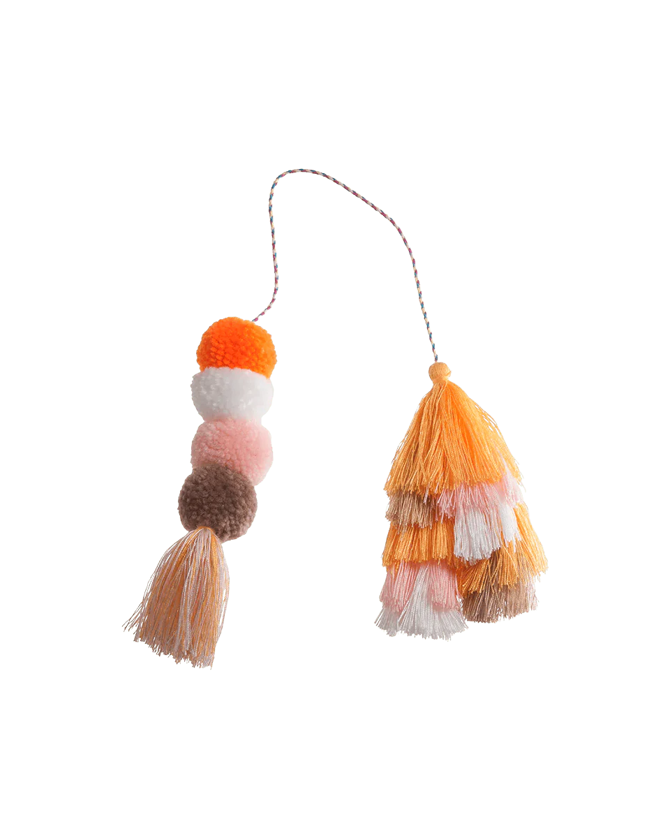 Bogg Bag Bauble - Creamsicle Double Tassel