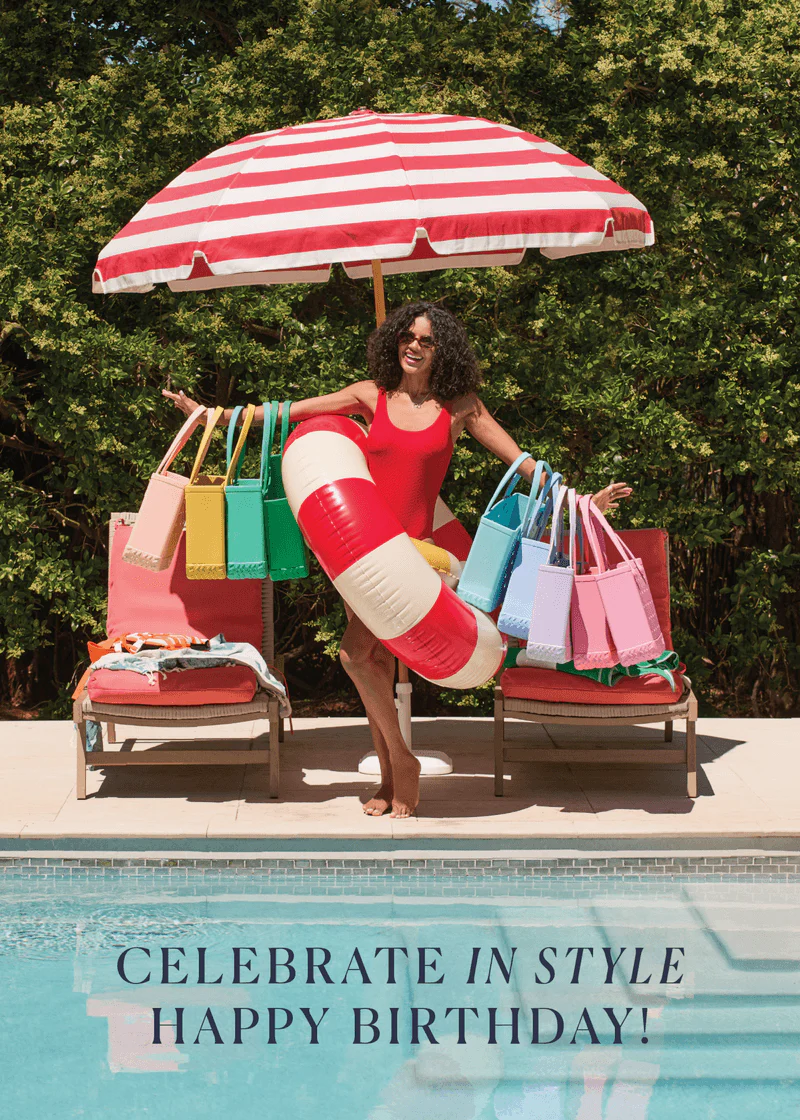 Happy Birthday Umbrella Greeting Card