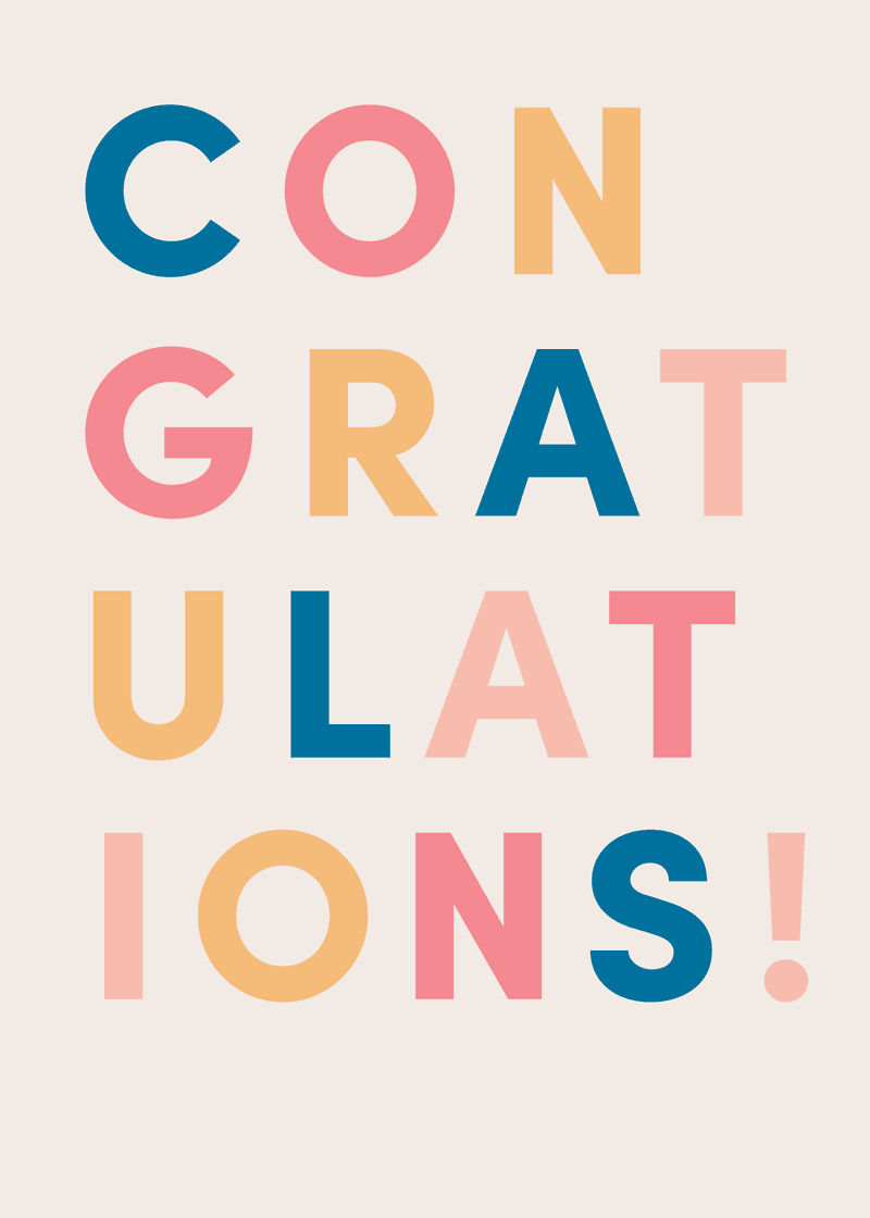 Bogg Congratulations Greeting Card