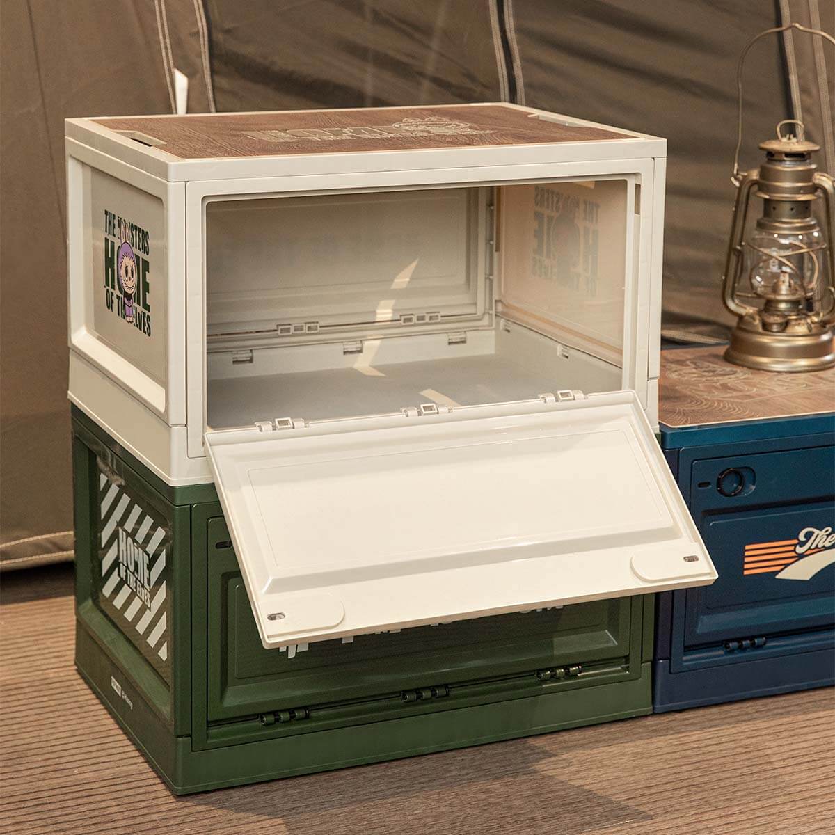 THE MONSTERS Home of the Elves Series-Storage Box(White&Green&Blue)