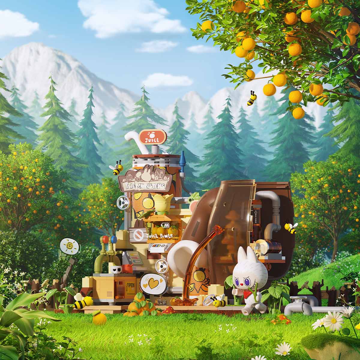 THE MONSTERS Forest Secret Base Series Blocks