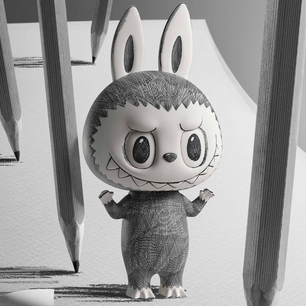 MEGA LABUBU 1000% Sketch