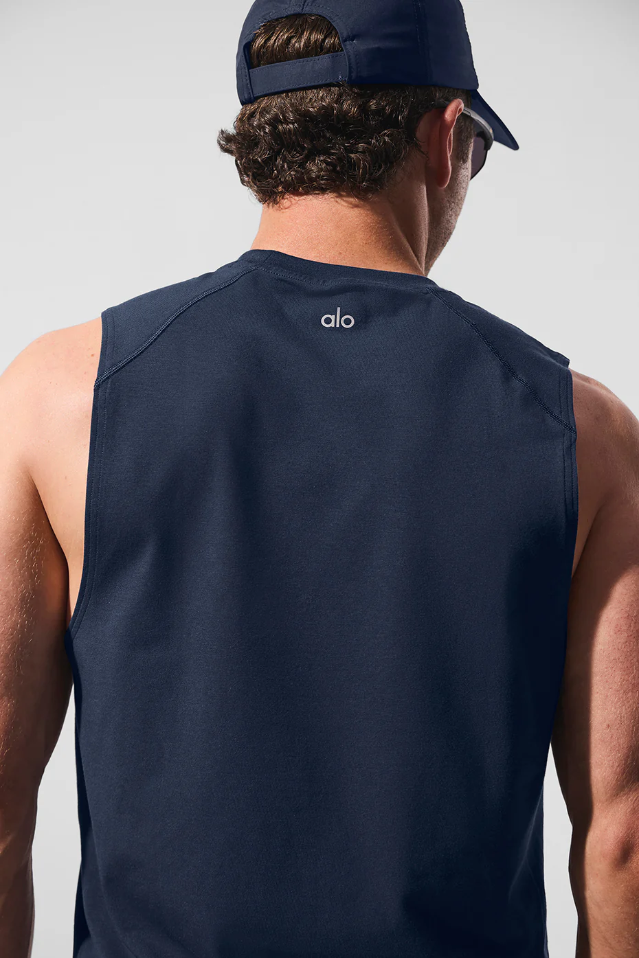 Alo Vapor Muscle Tank - Navy