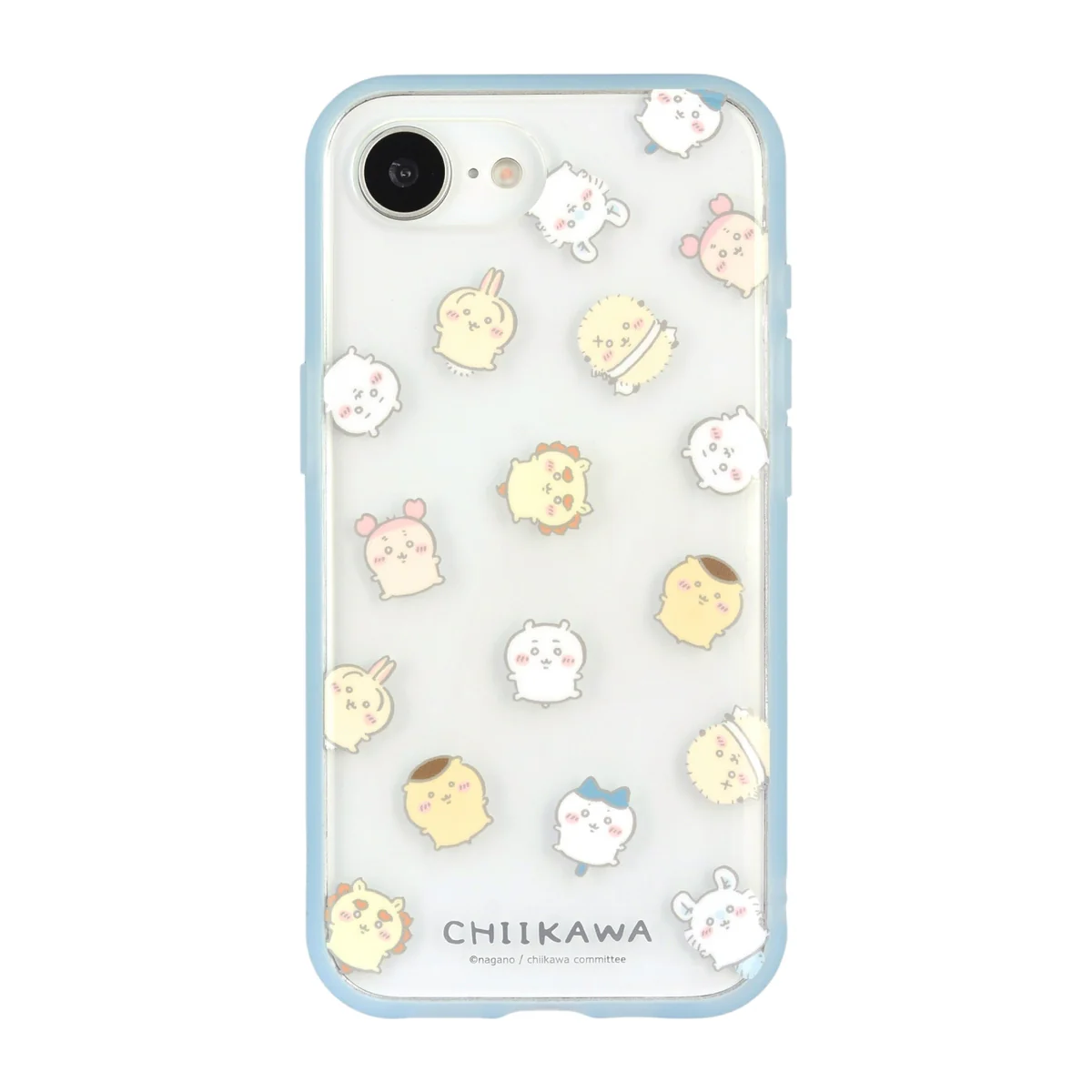 Chiikawa IIIIfit Clear iPhone 16e Compatible Case (All-over Pattern)
