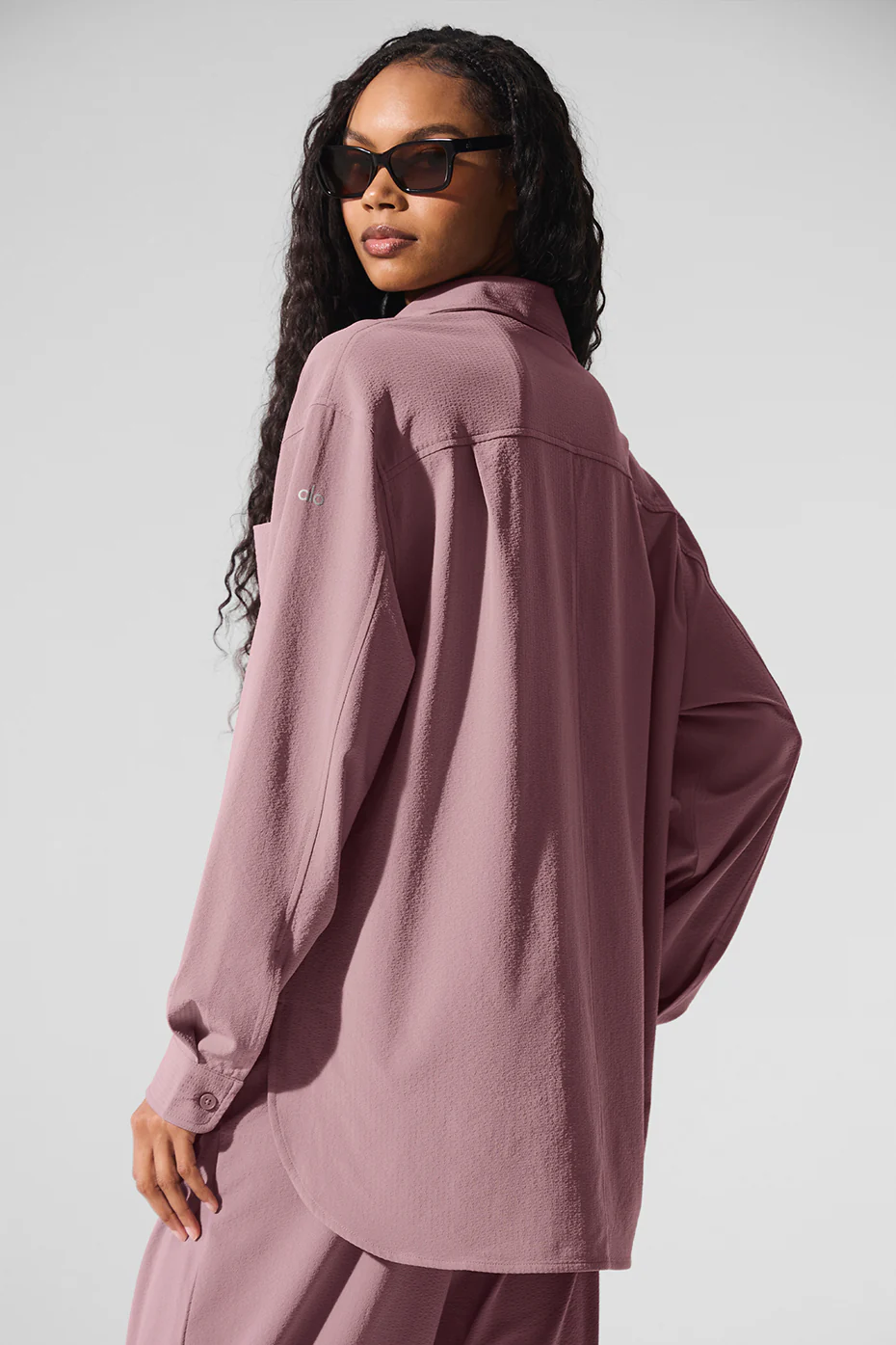 Dreamscape Button Down Long Sleeve - Smoky Quartz