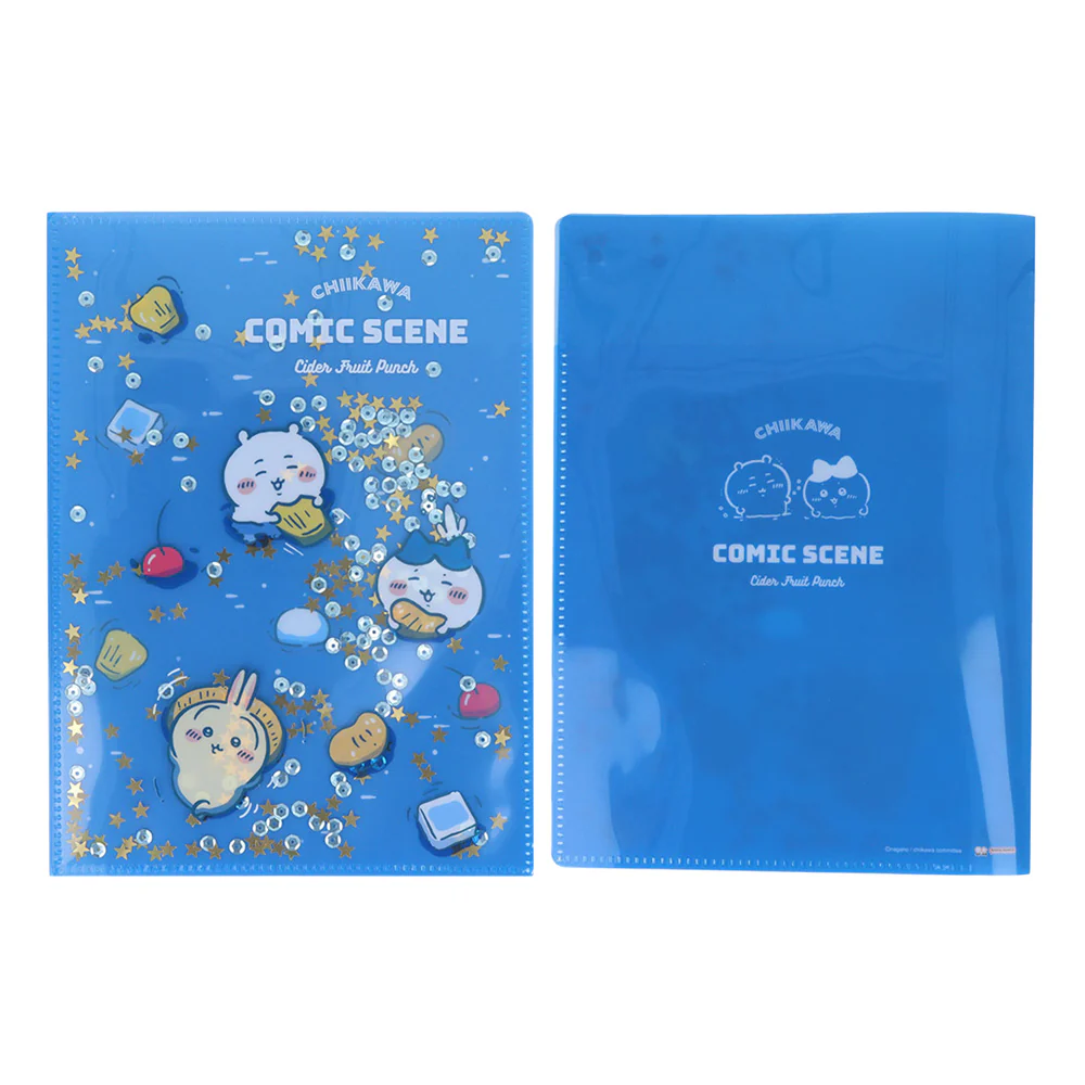 Chiikawa Sequin Clear File A5W (Fruit Punch・Night)