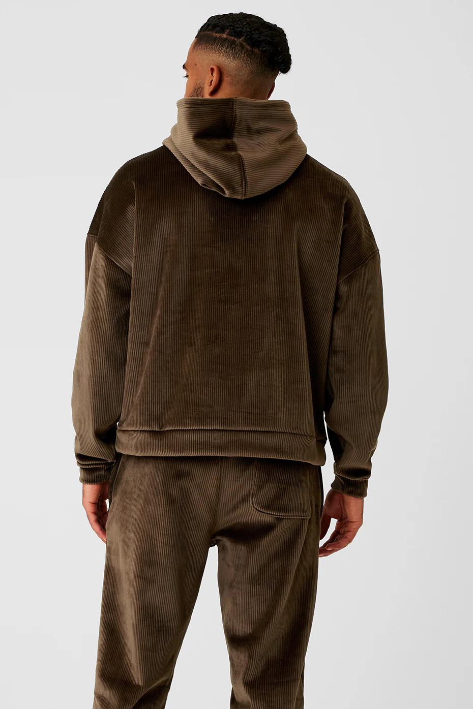 Velour Baller Hoodie - Espresso