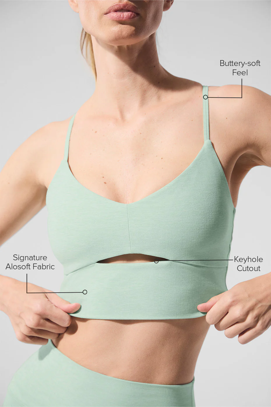 Alosoft Highlight Bra - Spearmint Heather