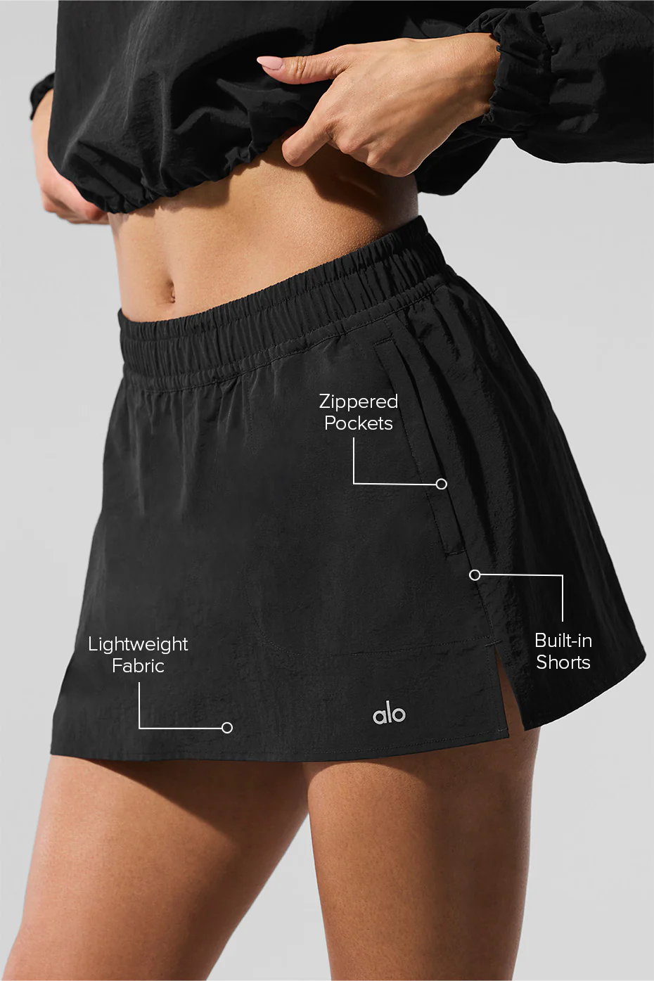 Alumni Tennis Skirt - Black