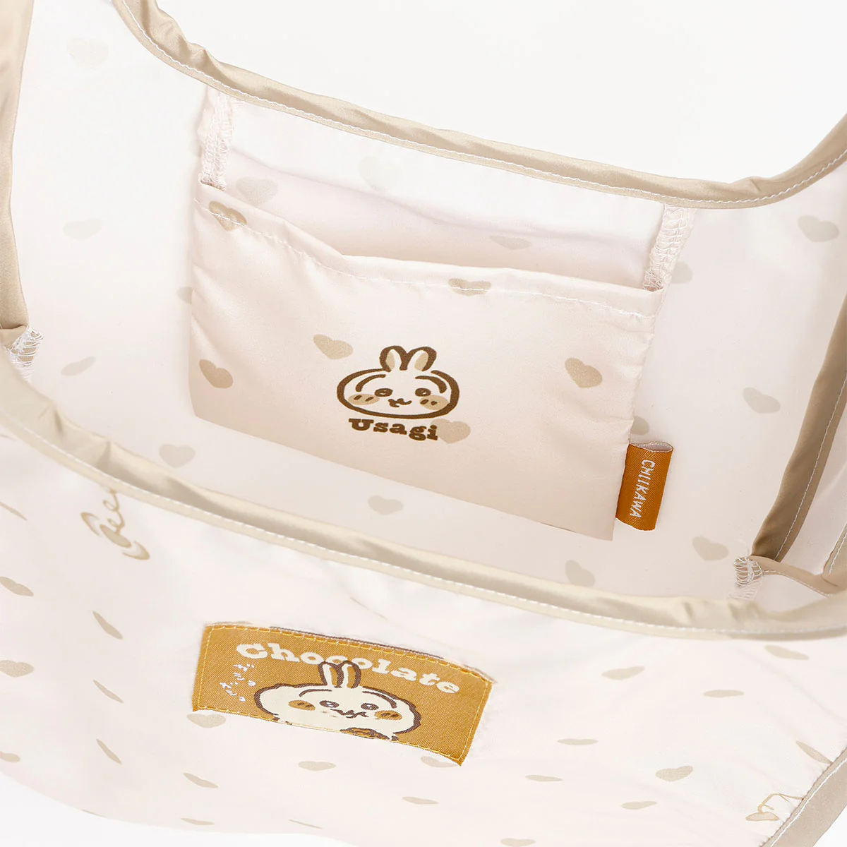 Chiikawa Eco Bag Heart Chocolate Usagi Yellow