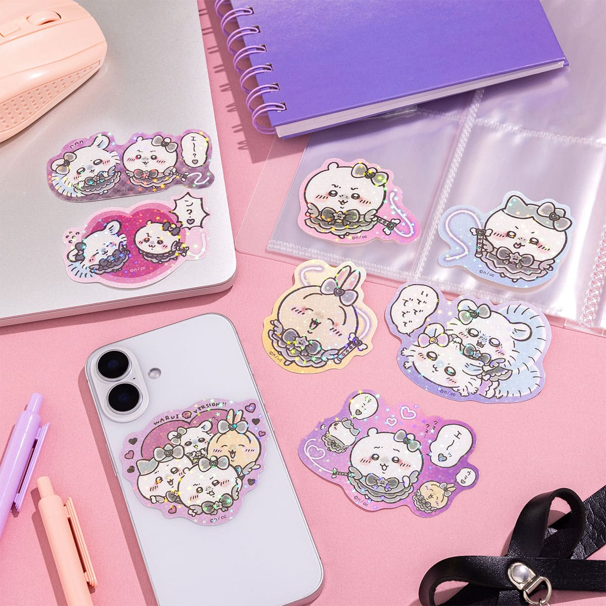 Chiikawa Magical Chiikawa Evil Version Hologram Sticker (Mm?)