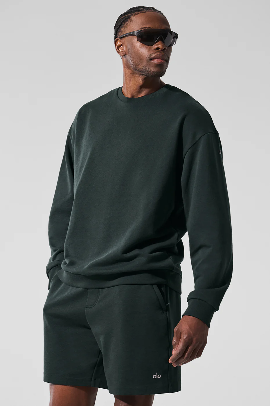 Chill Crew Neck Pullover - Charcoal Green