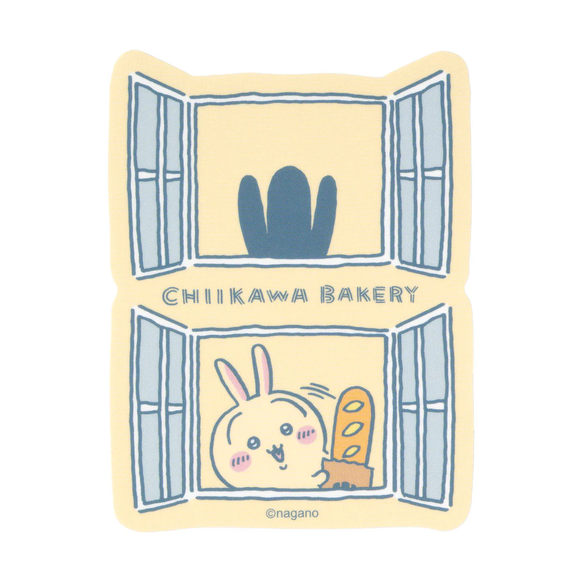 Chiikawa Bakery Smartphone-sized Matte Sticker (Peeking from the Window)