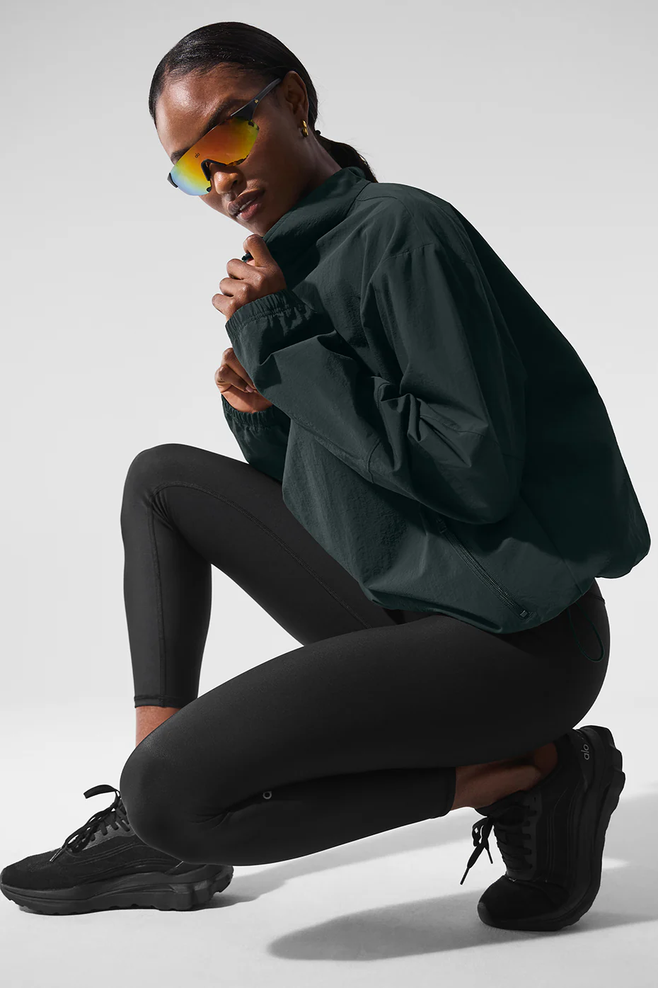 Light Weight Takeaway Track Pullover - Charcoal Green