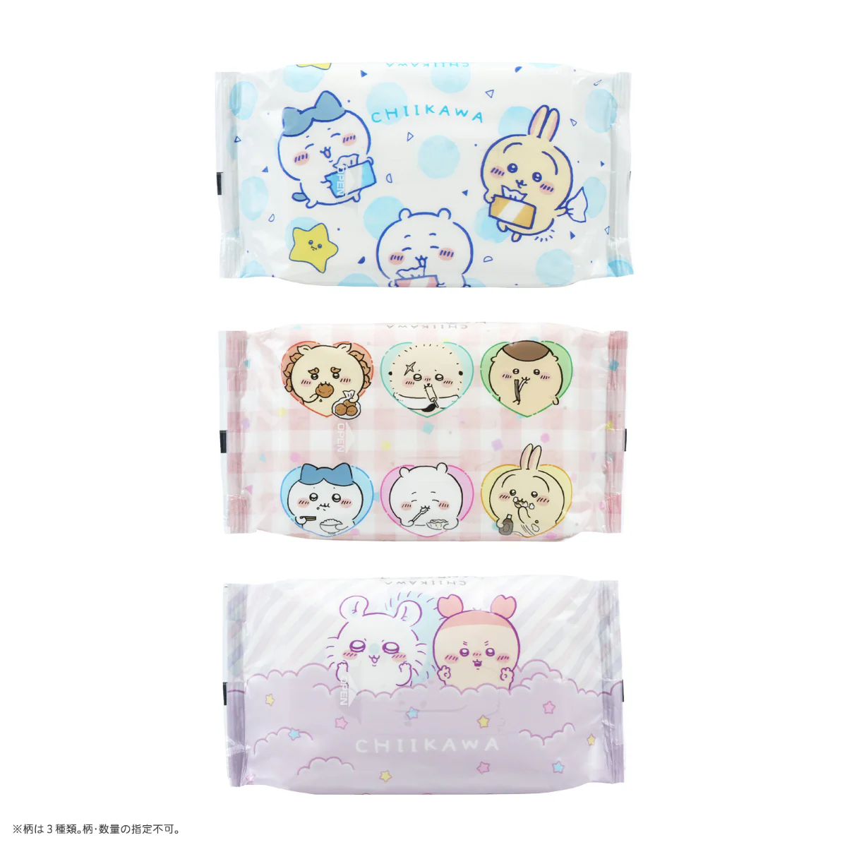 Chiikawa Hand & Mouth Wipes (60 Sheets × 3)