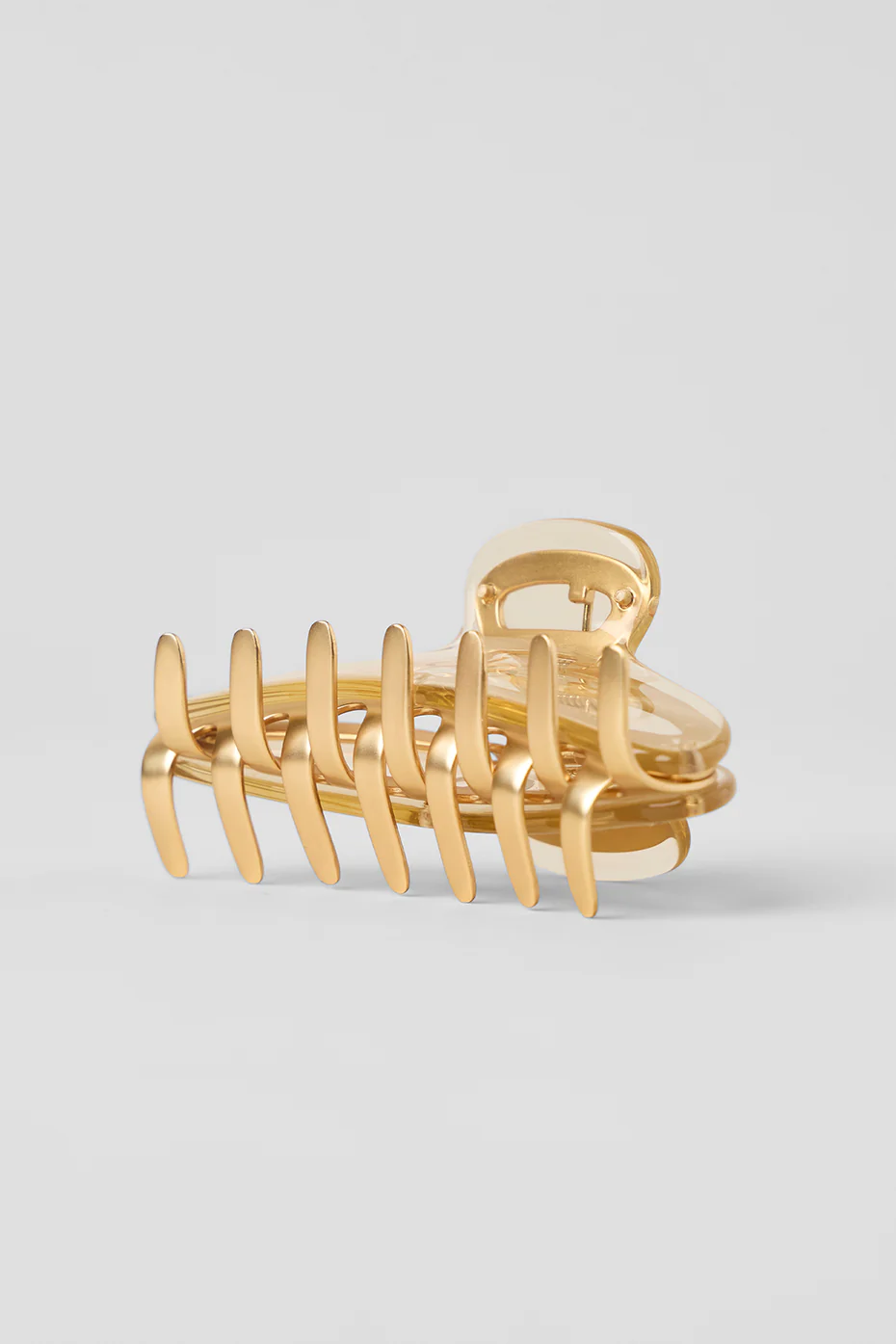 Acrylic Illusion Claw Clip - Clear/Gold