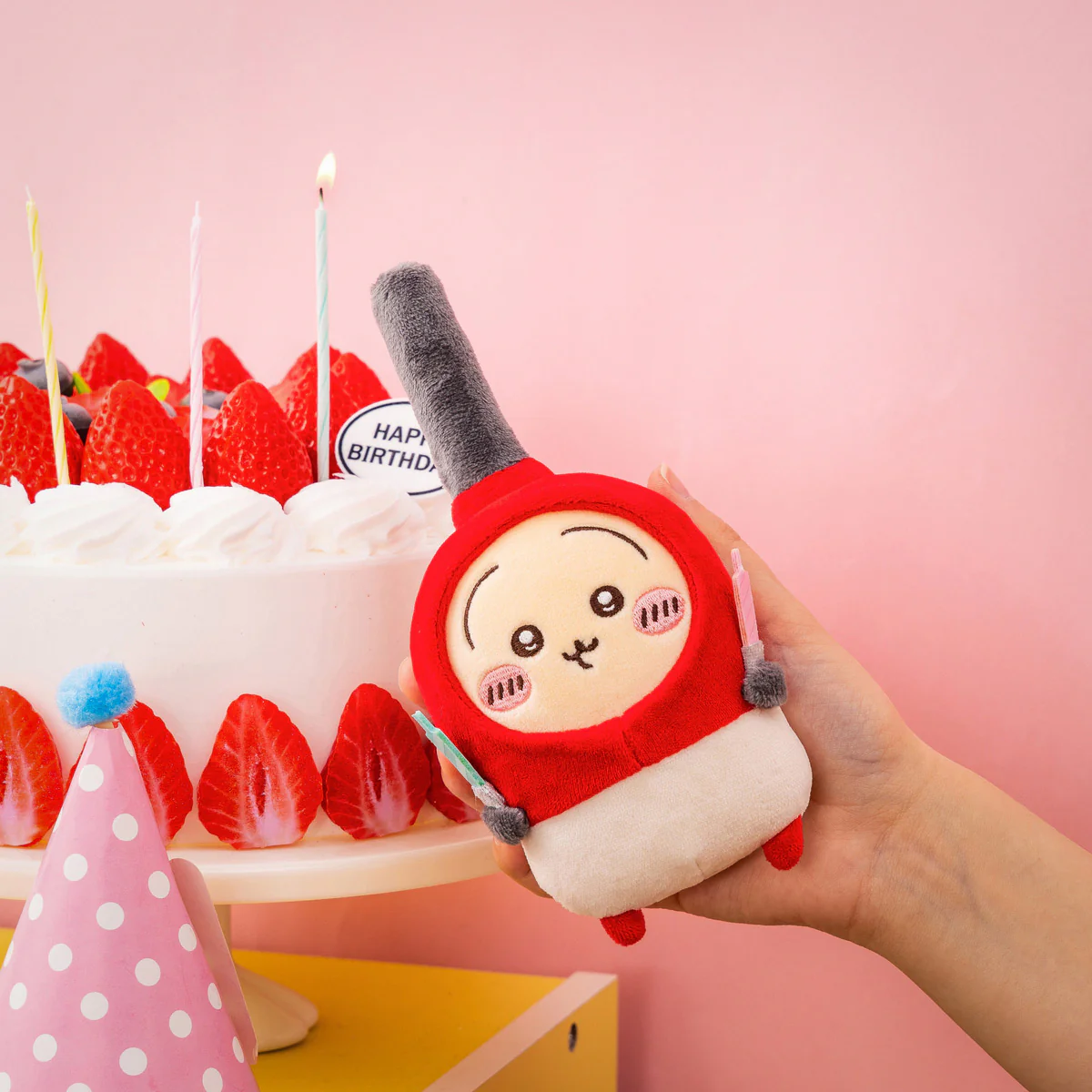 Chiikawa Whipped Cream Birthday Mascot (Hachiware)